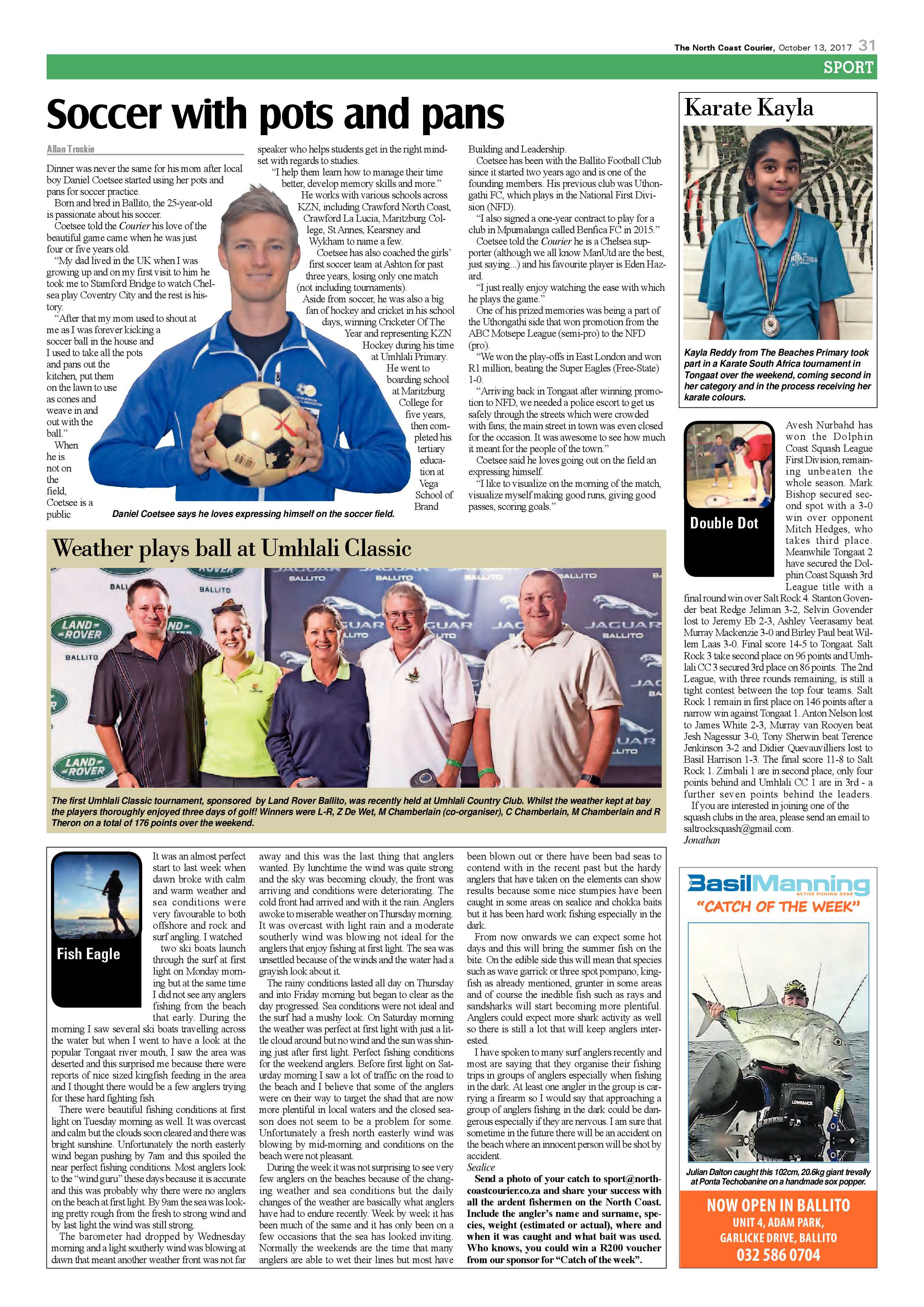 The North Coast Courier – 13 October 2017 page 31