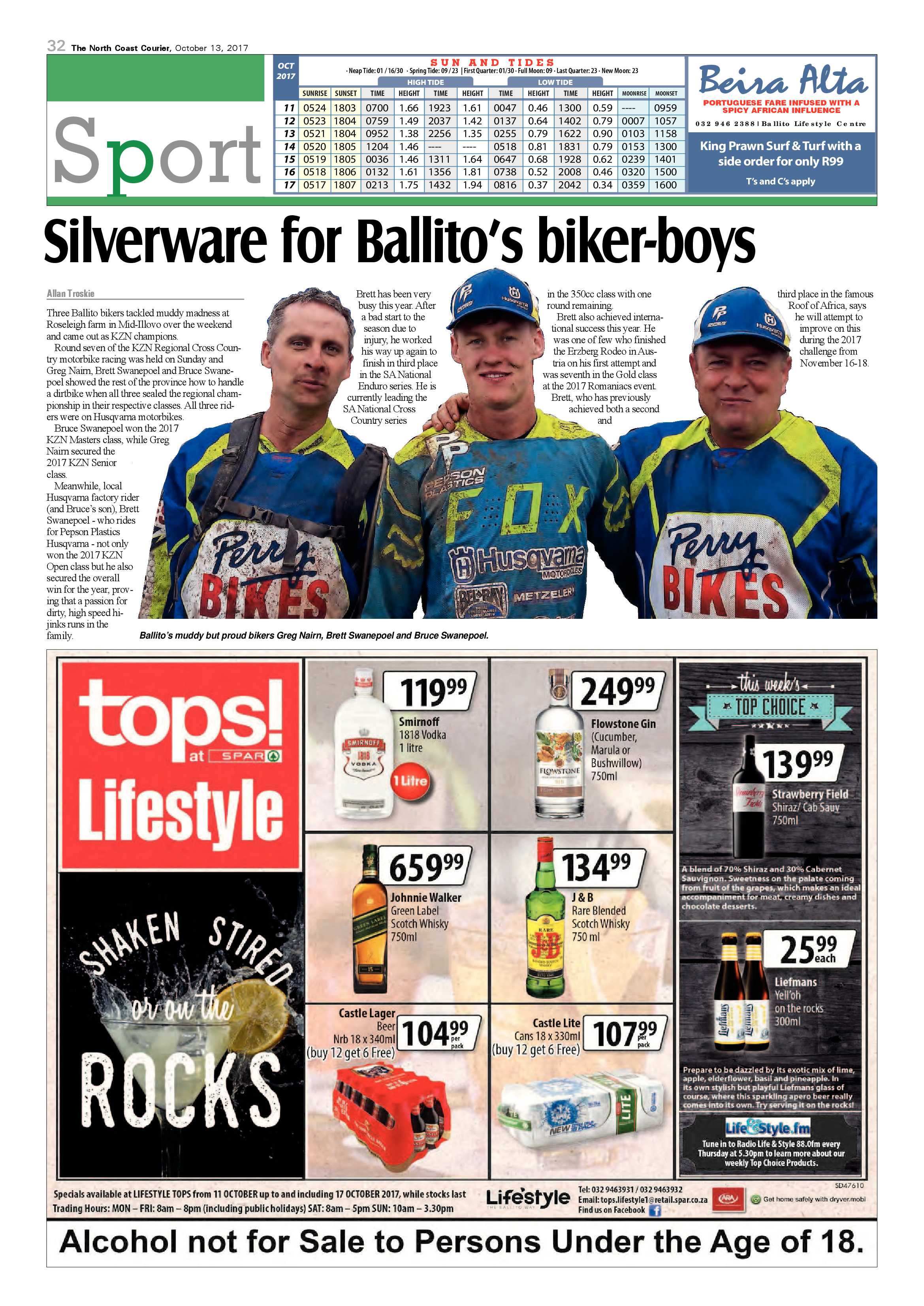 The North Coast Courier – 13 October 2017 page 32
