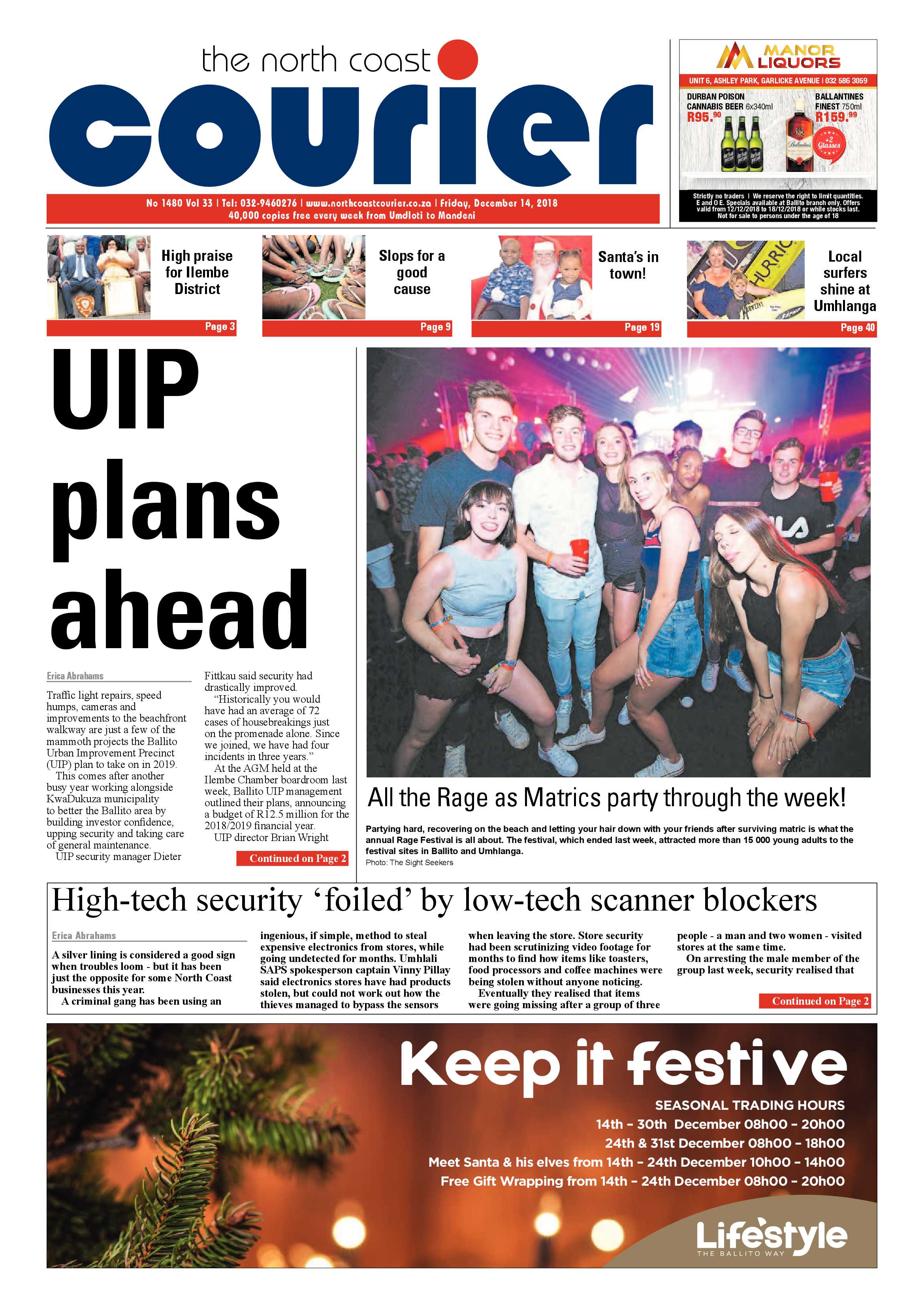 The North Coast Courier – 14 December 2018 page 1