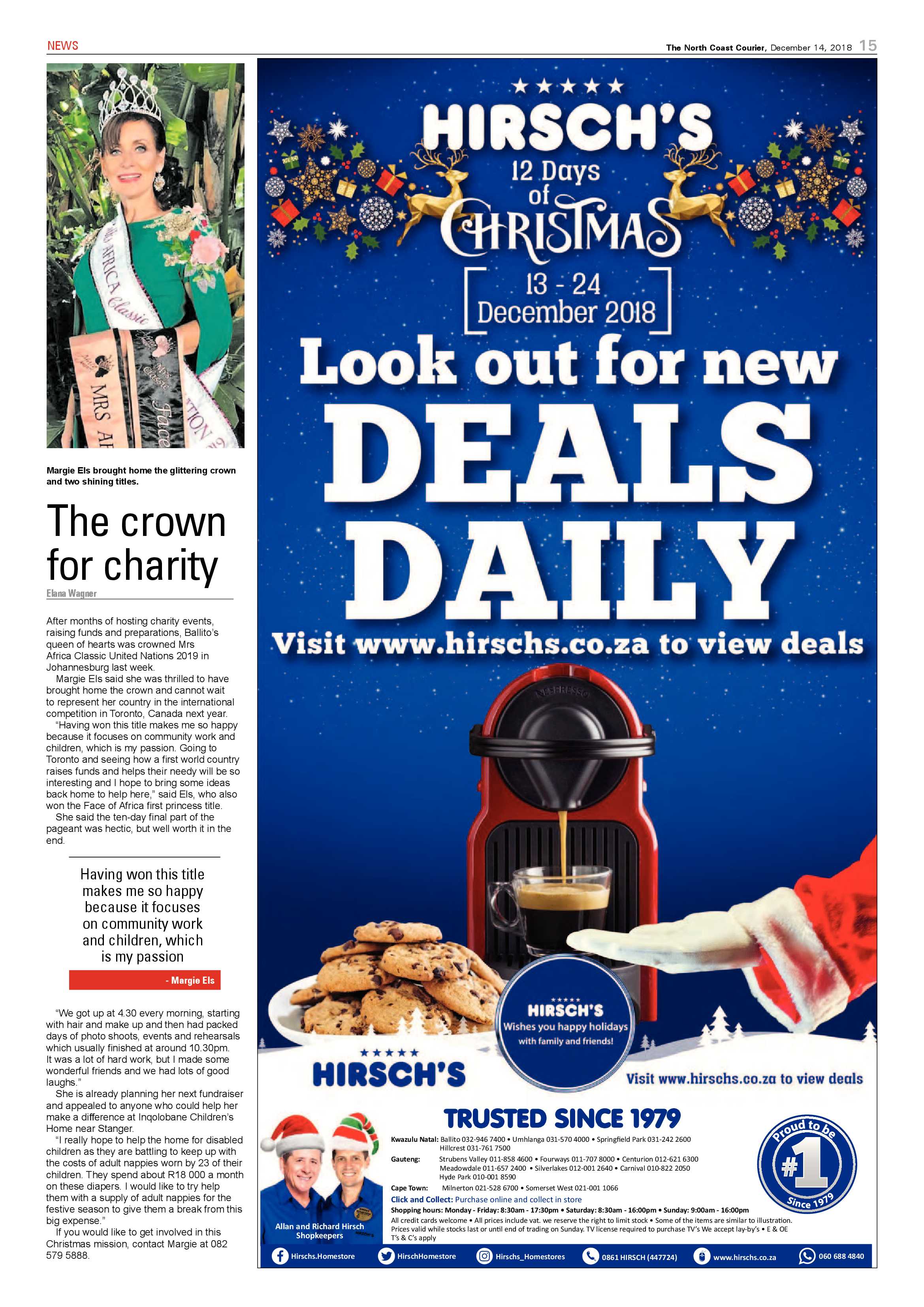 The North Coast Courier – 14 December 2018 page 15