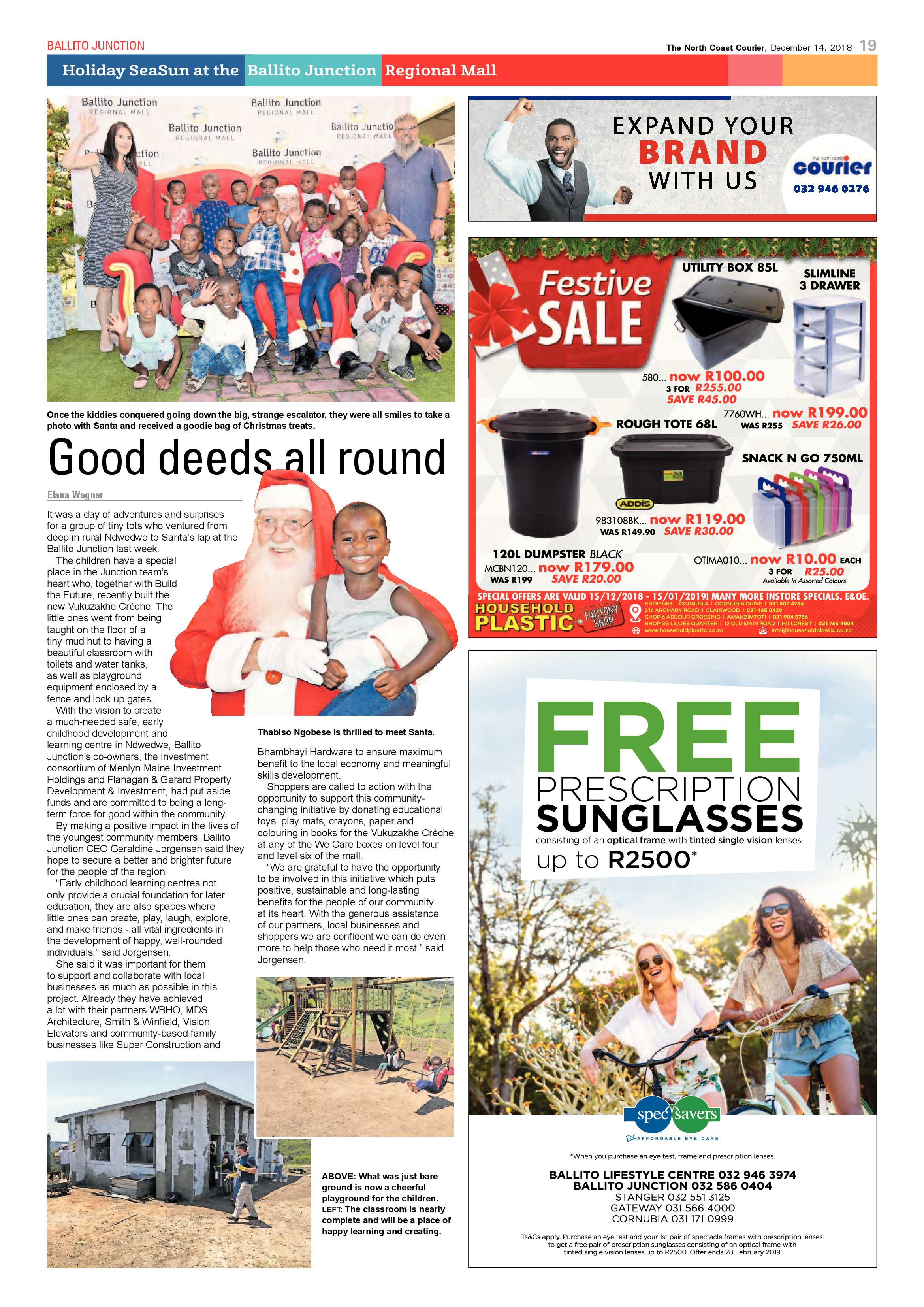 The North Coast Courier – 14 December 2018 page 19