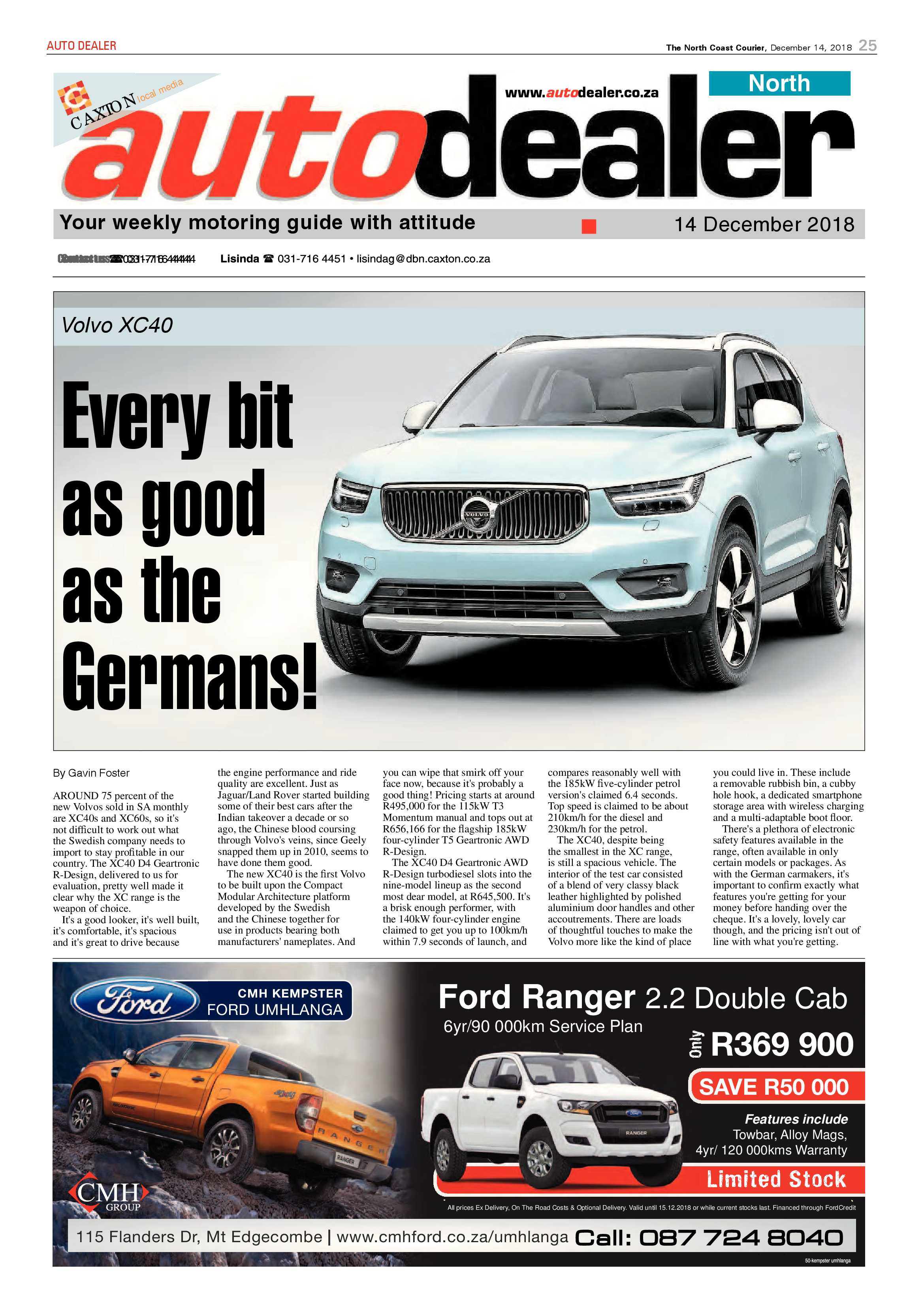 The North Coast Courier – 14 December 2018 page 25