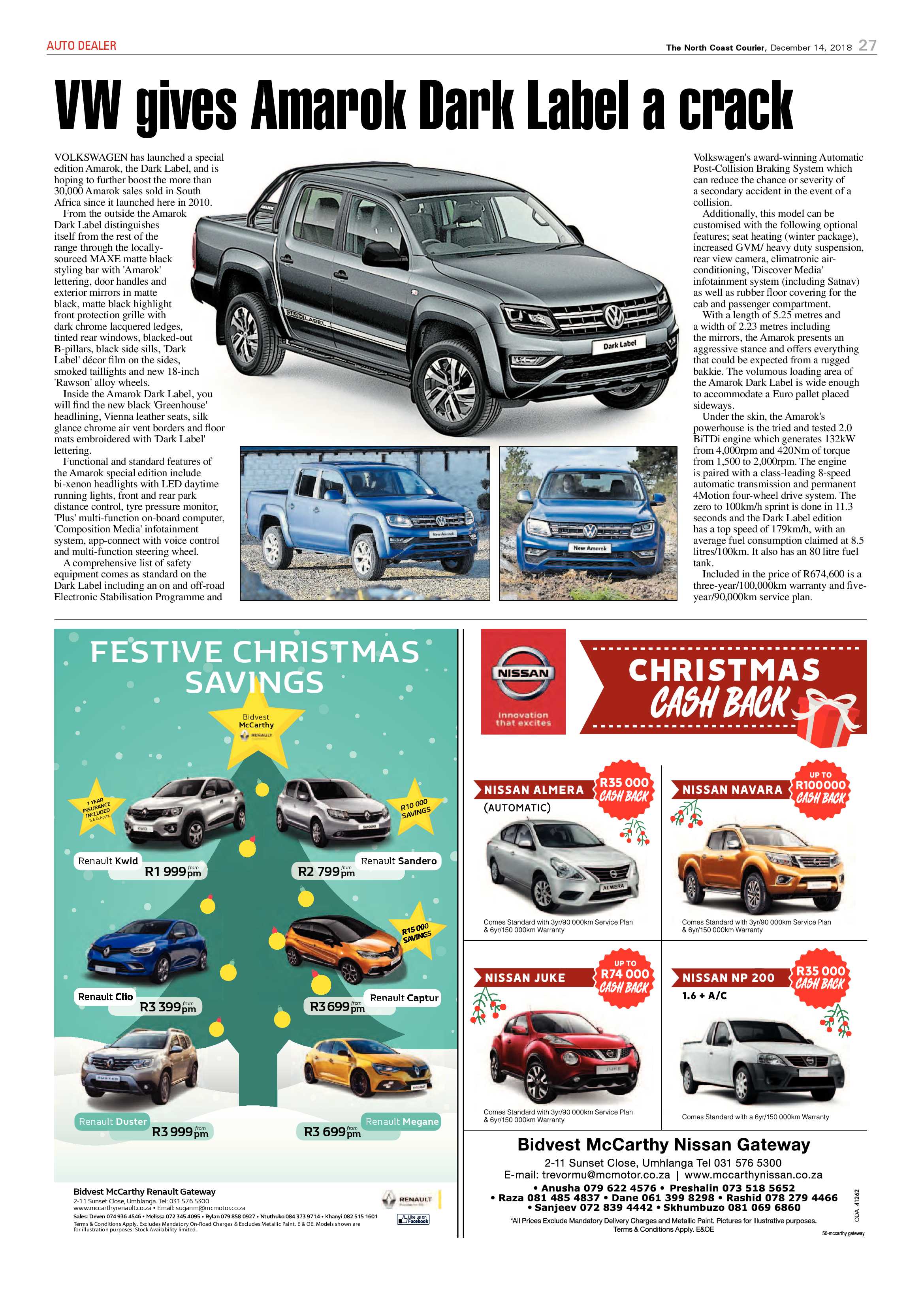 The North Coast Courier – 14 December 2018 page 27