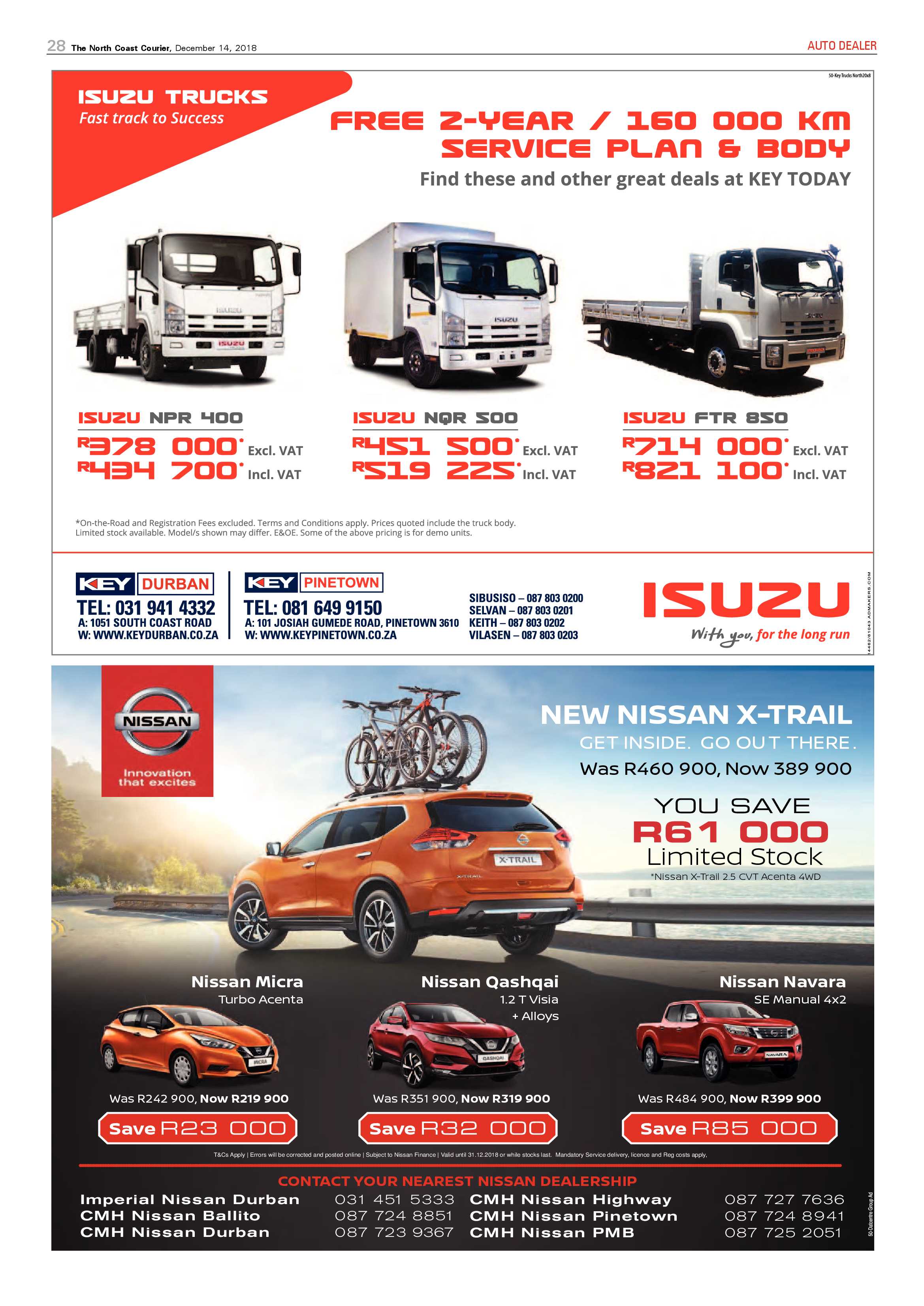 The North Coast Courier – 14 December 2018 page 28