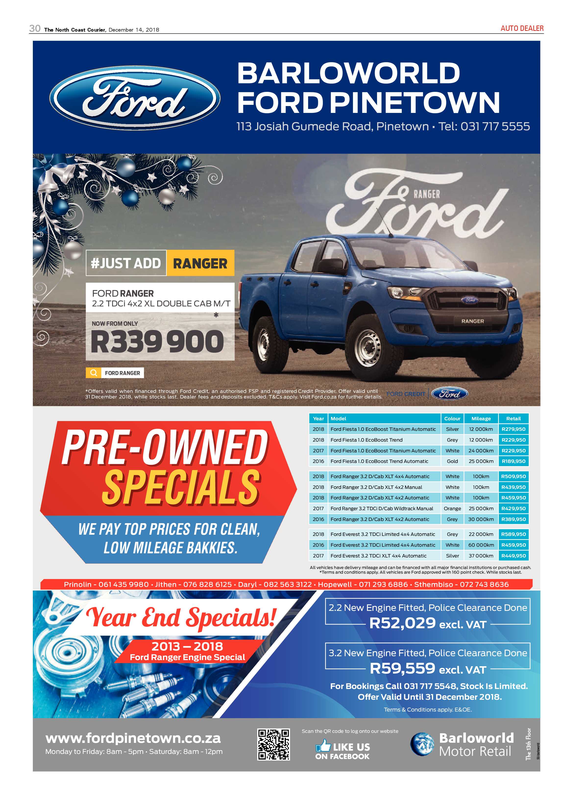 The North Coast Courier – 14 December 2018 page 30