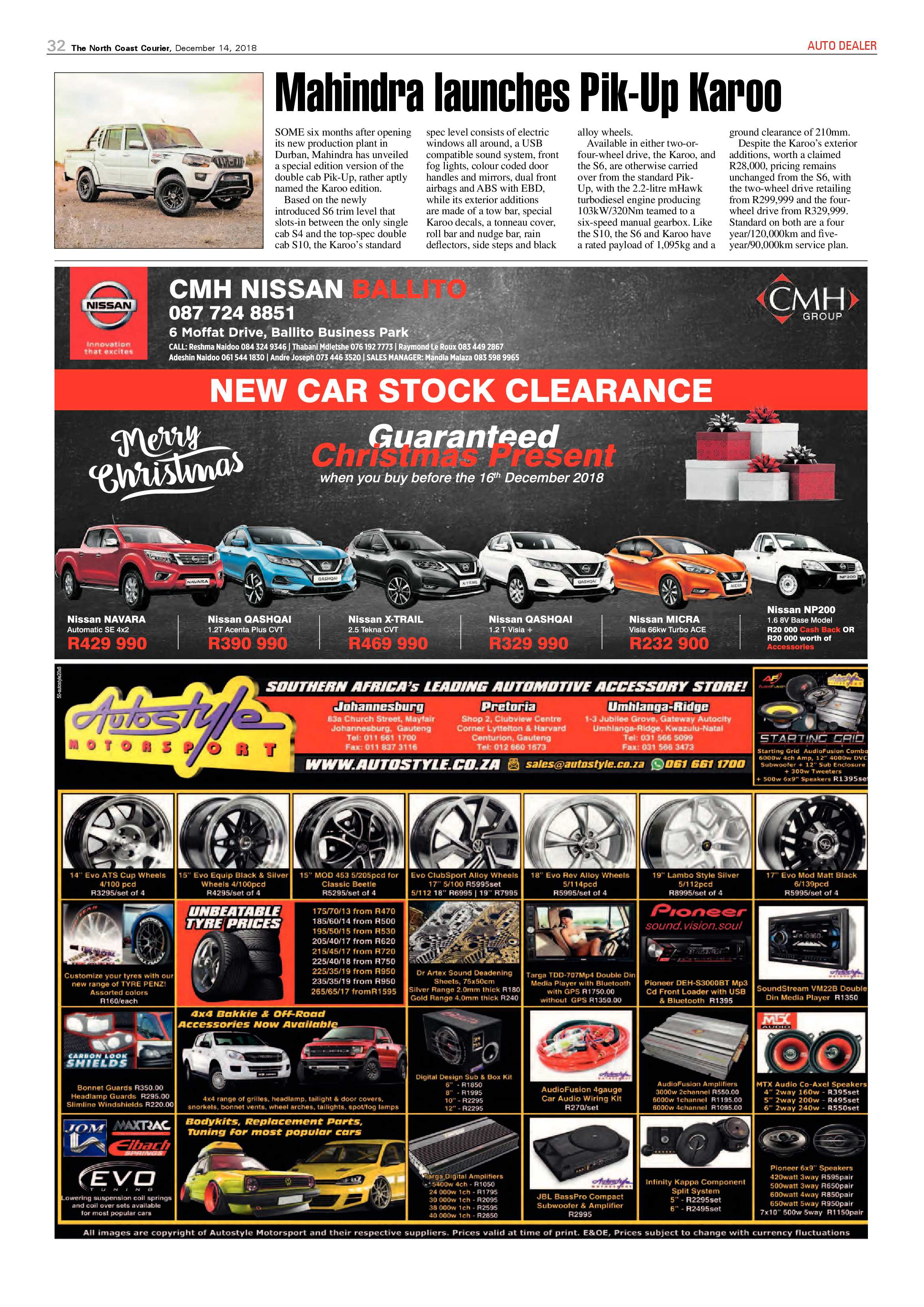 The North Coast Courier – 14 December 2018 page 32