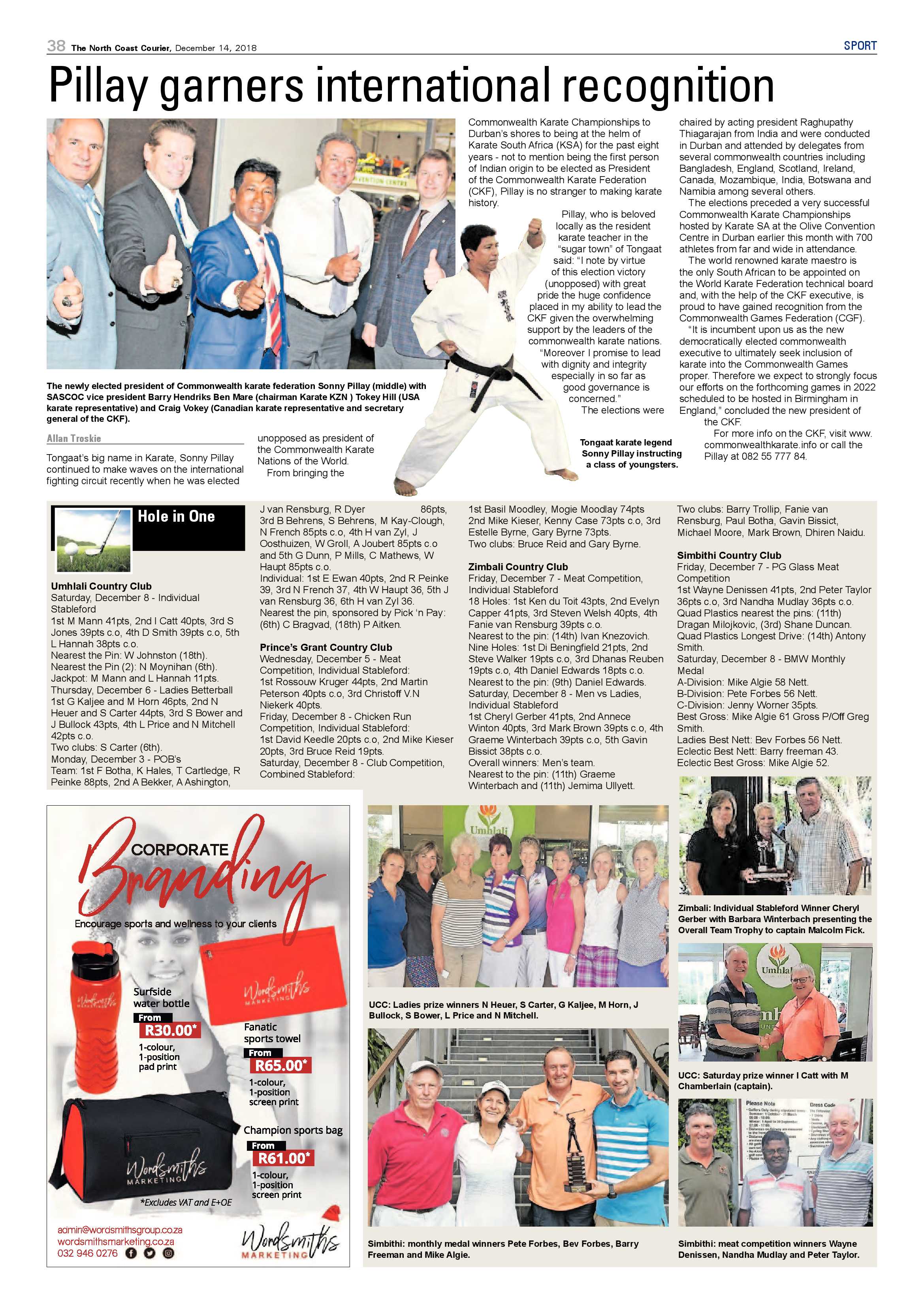 The North Coast Courier – 14 December 2018 page 38