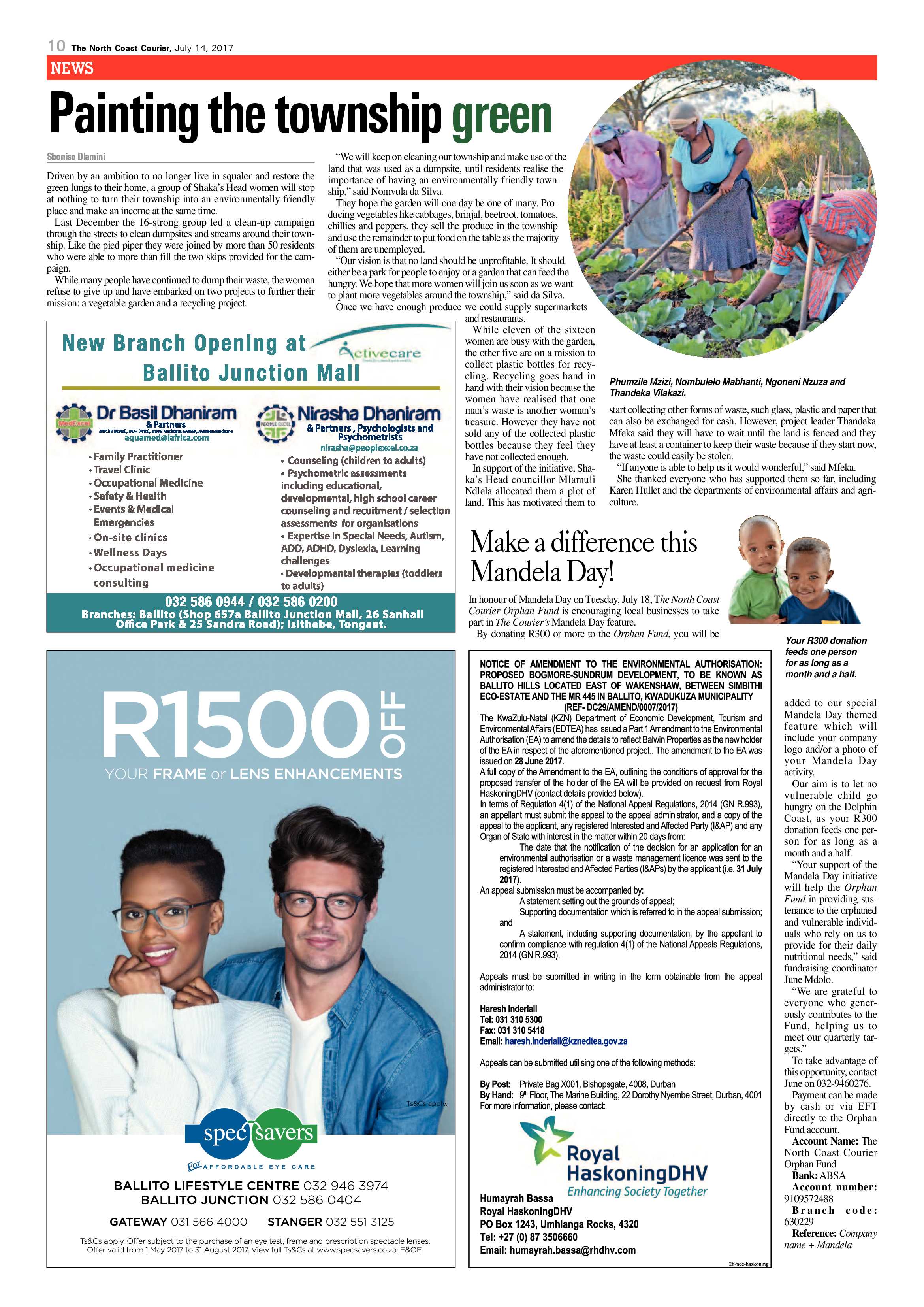 The North Coast Courier – 14 July 2017 page 10
