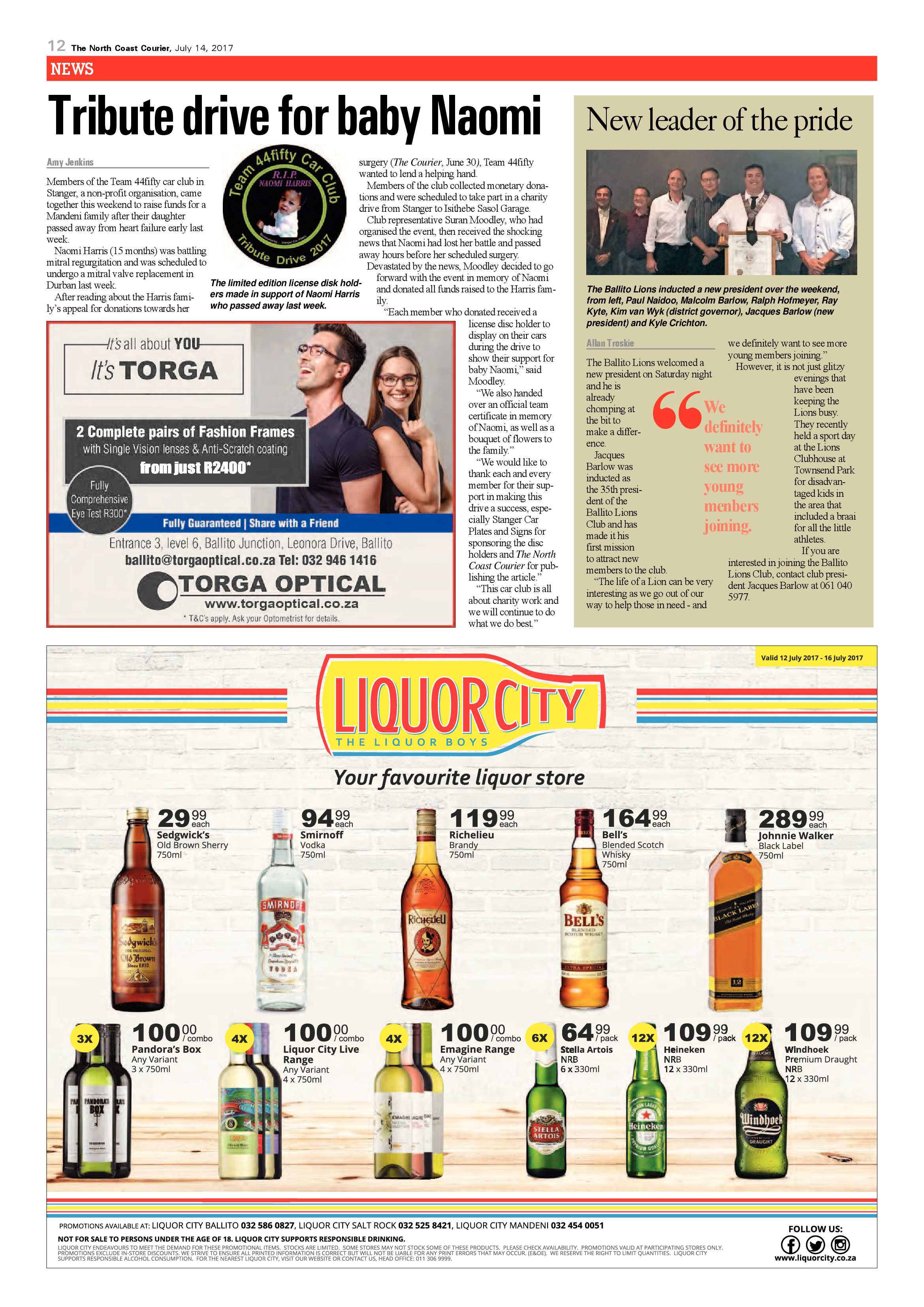 The North Coast Courier – 14 July 2017 page 12