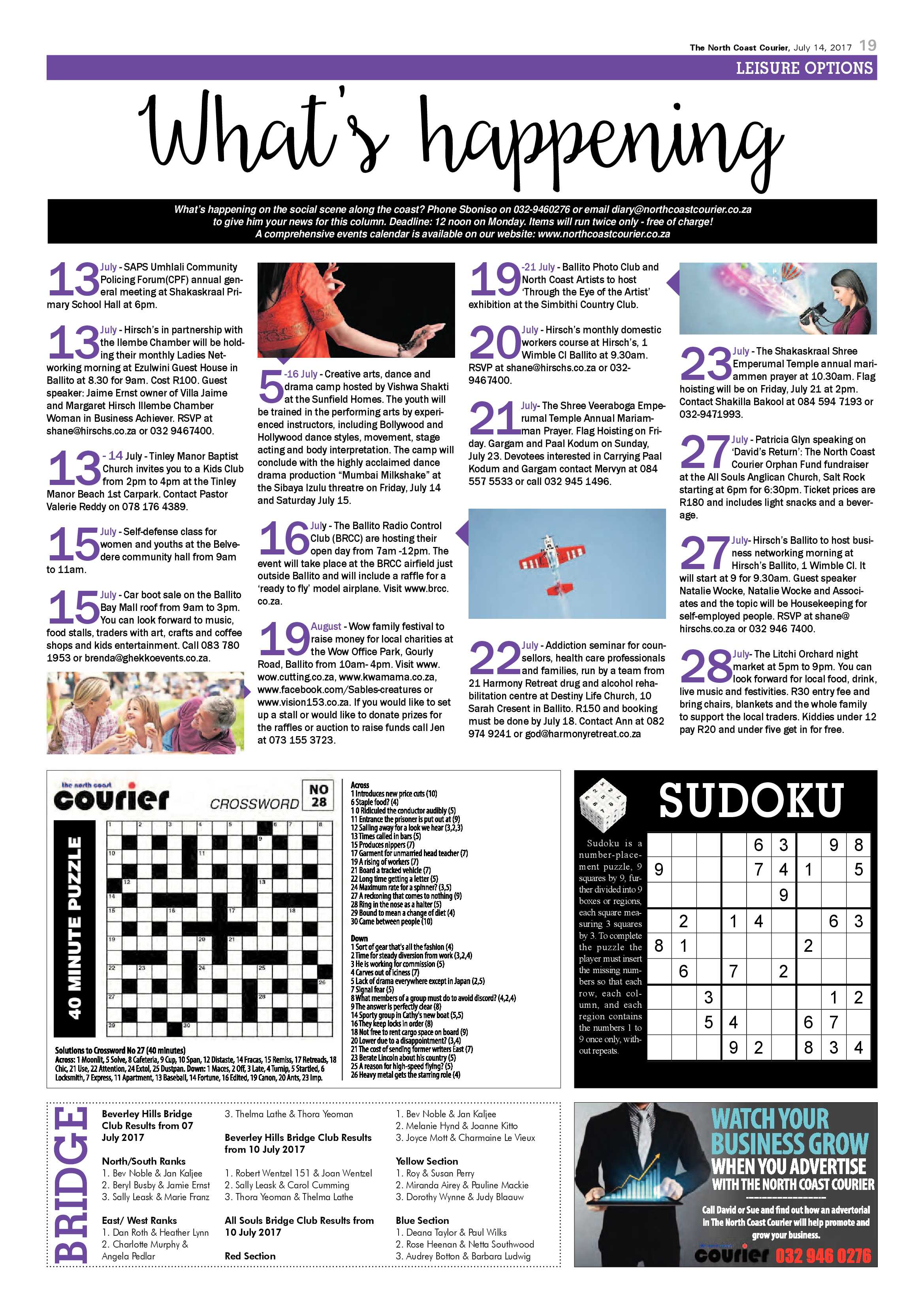The North Coast Courier – 14 July 2017 page 19