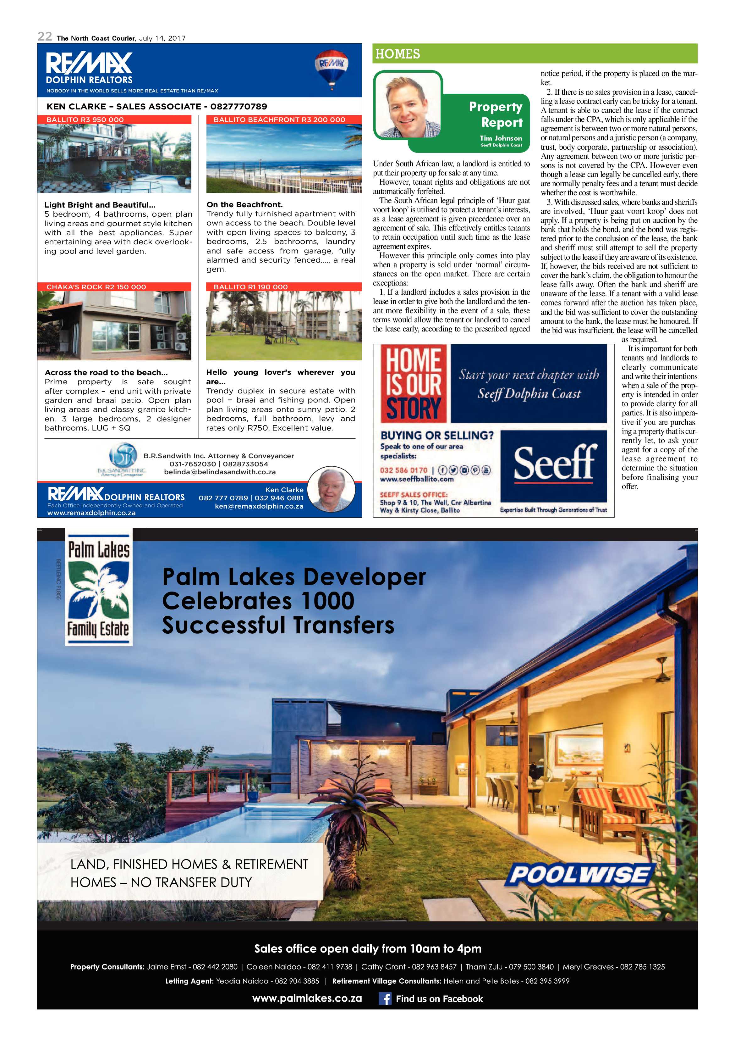 The North Coast Courier – 14 July 2017 page 22