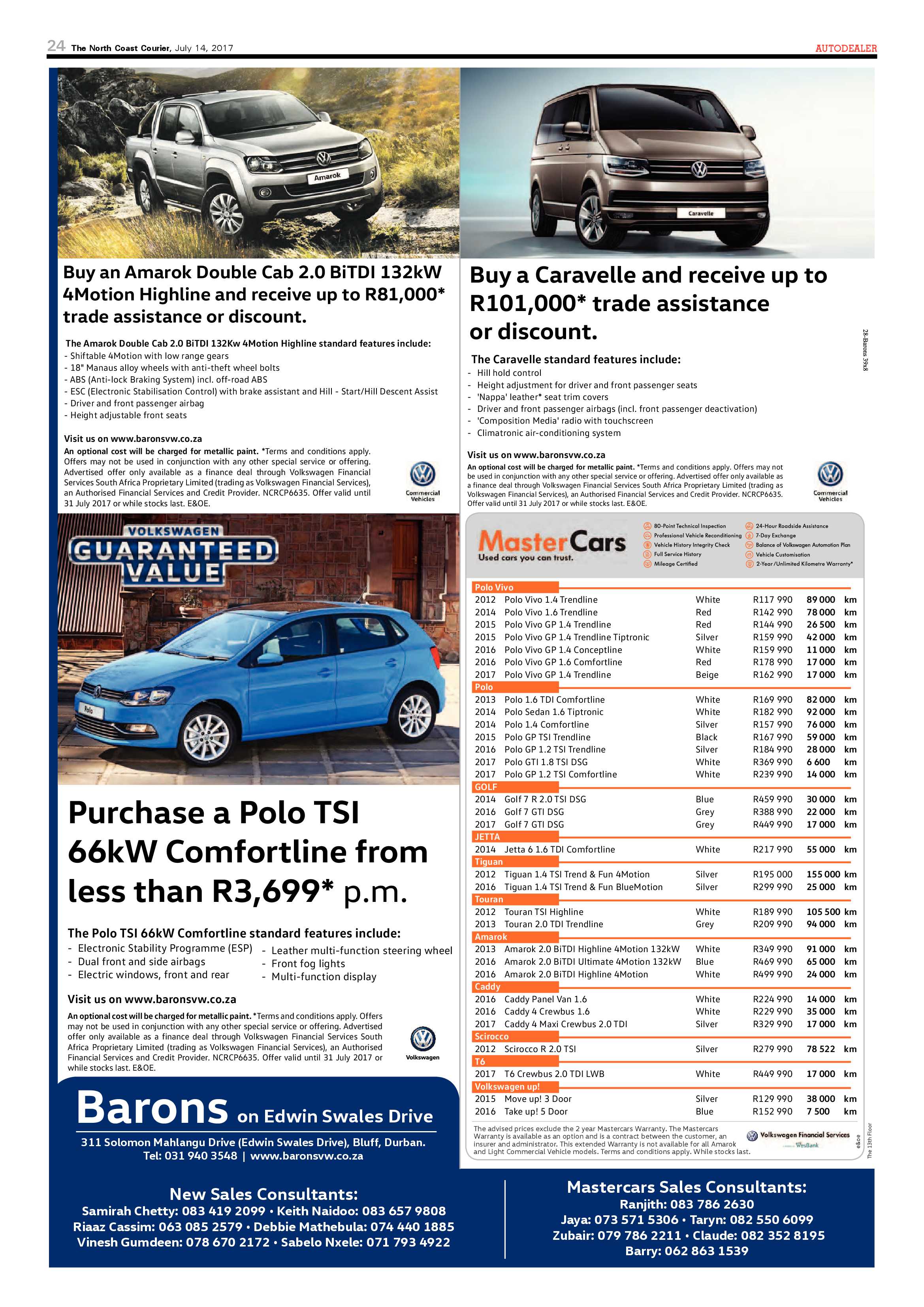 The North Coast Courier – 14 July 2017 page 24