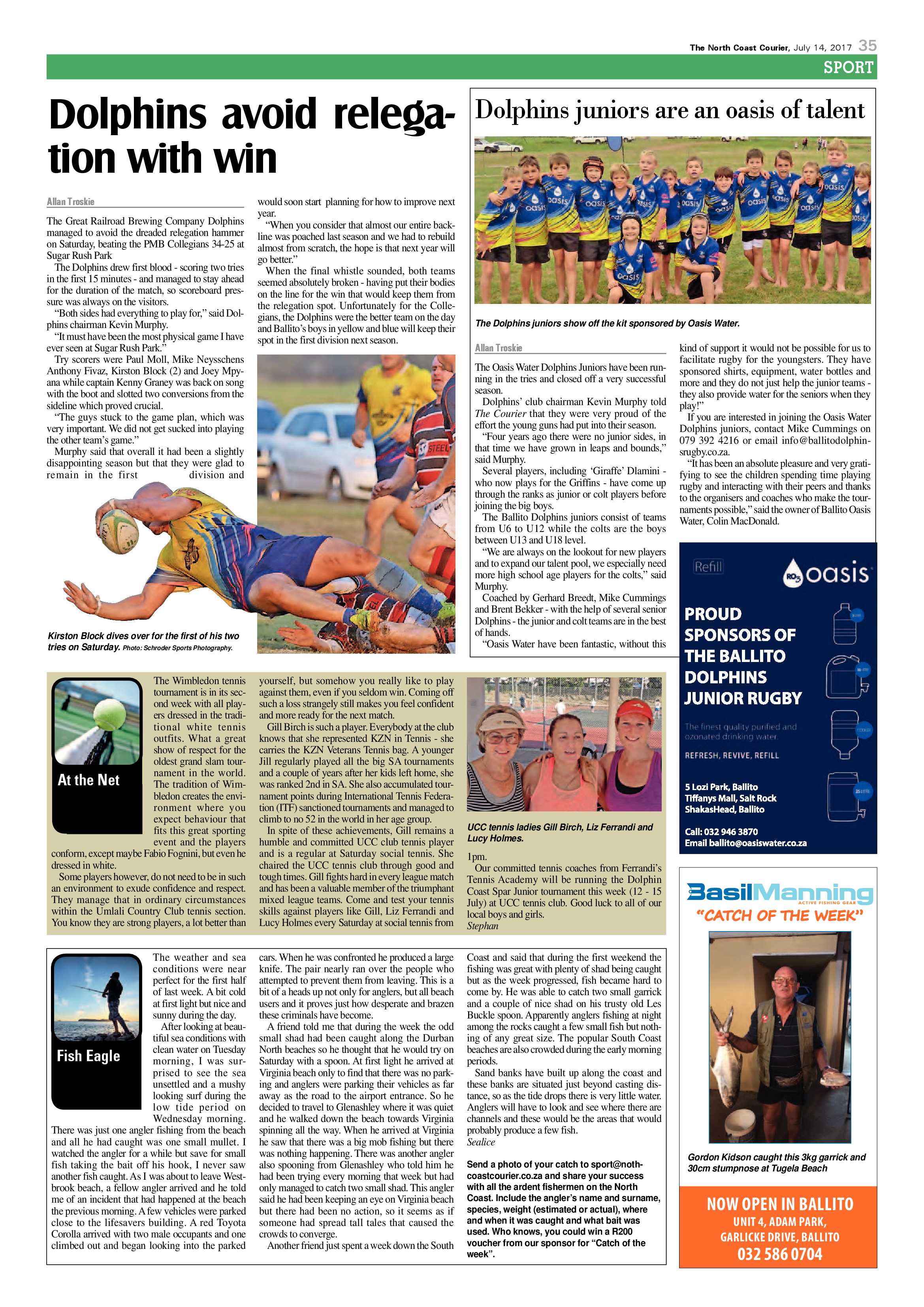 The North Coast Courier – 14 July 2017 page 35