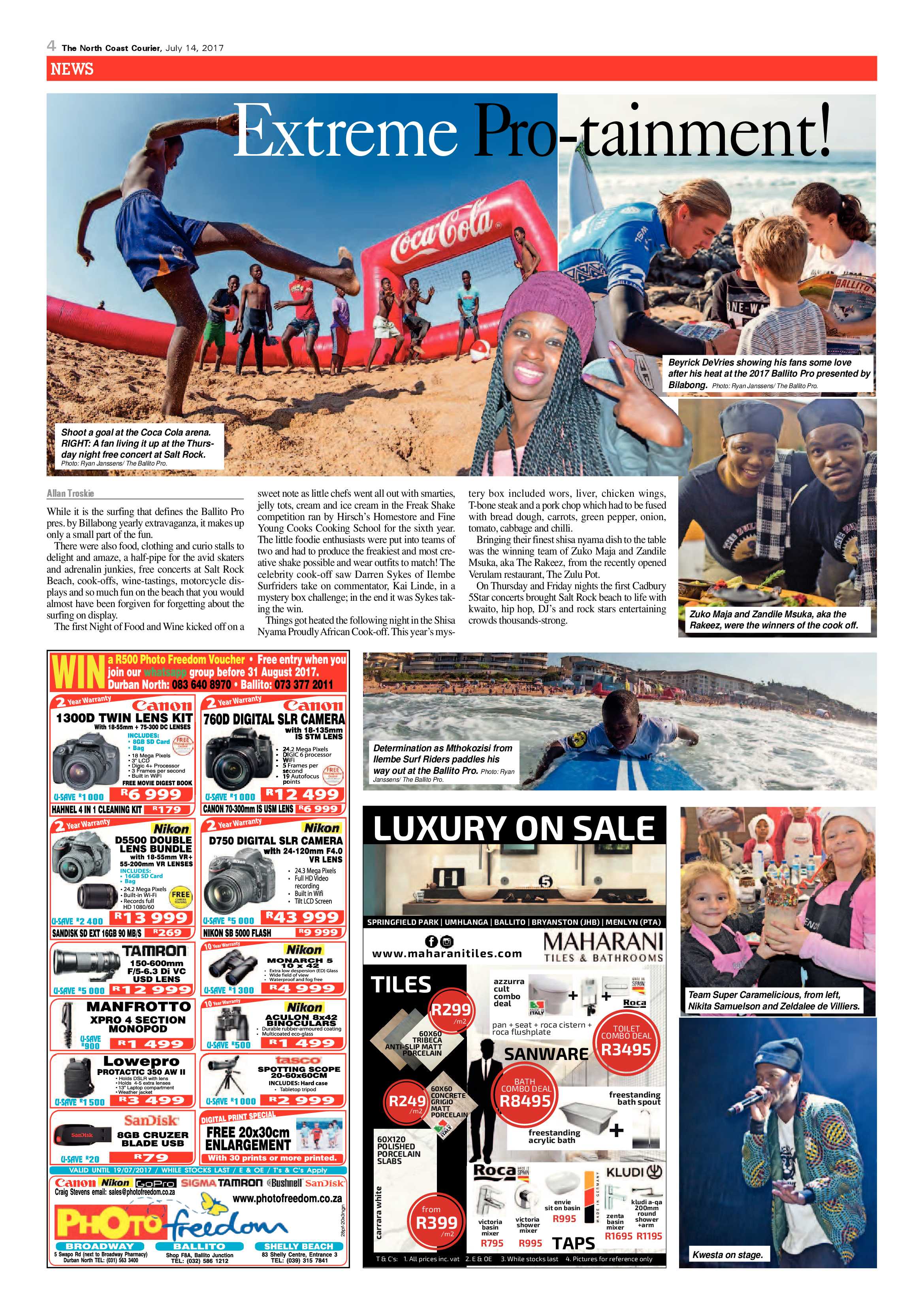 The North Coast Courier – 14 July 2017 page 4