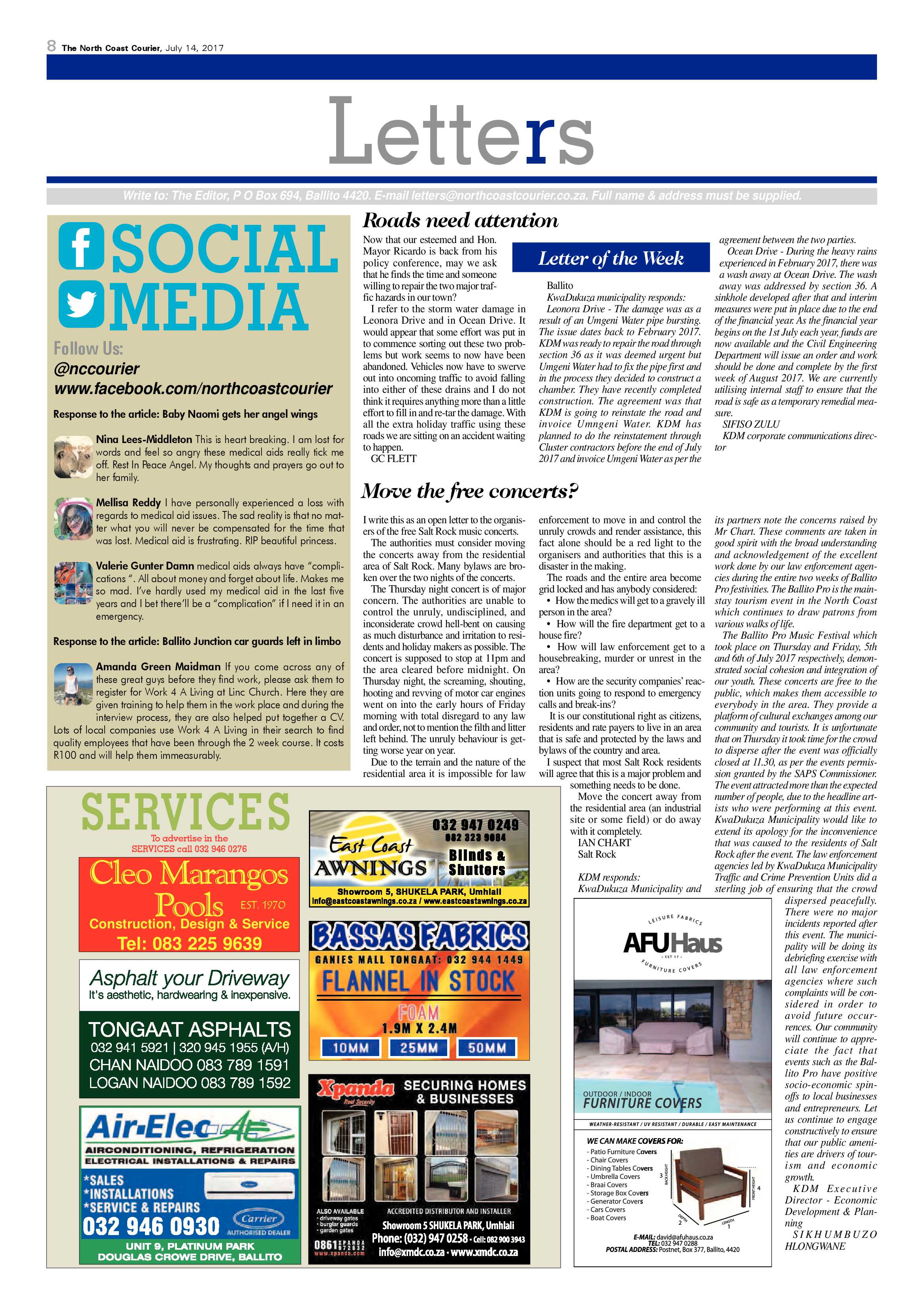 The North Coast Courier – 14 July 2017 page 8