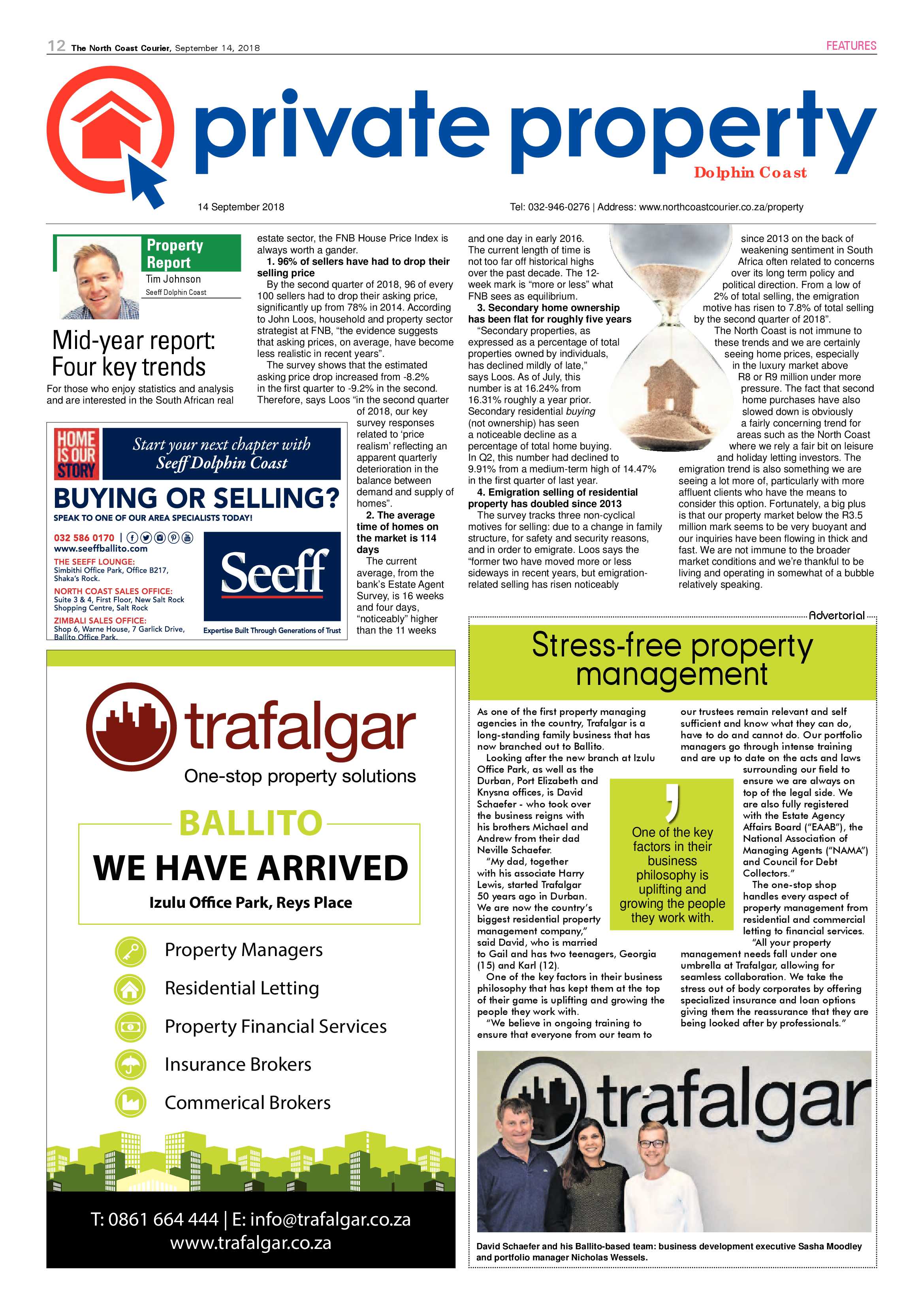 The North Coast Courier – 14 September 2018 page 12