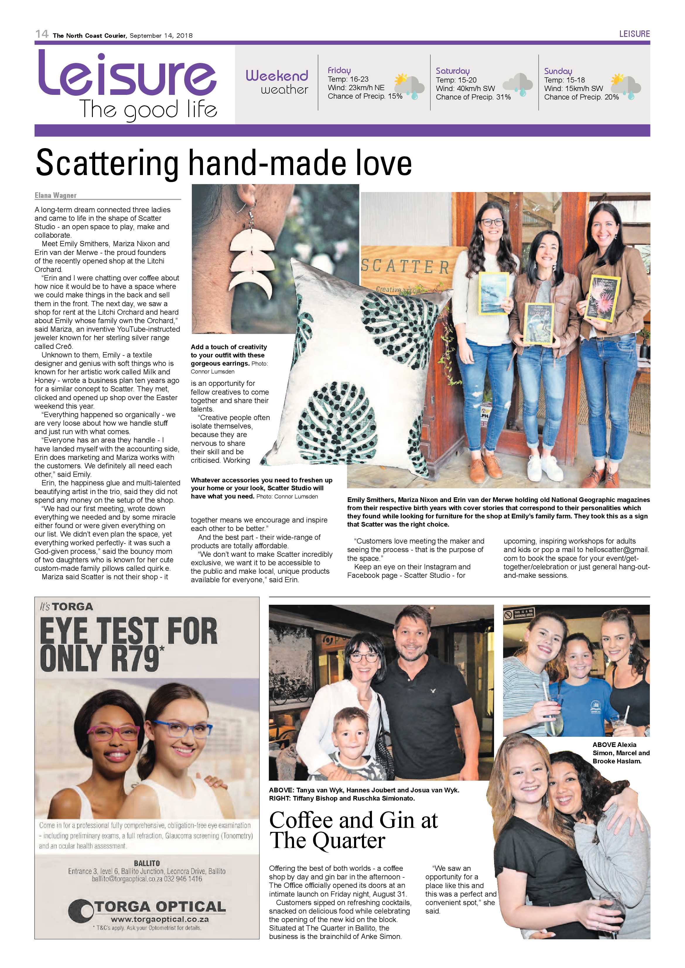 The North Coast Courier – 14 September 2018 page 14