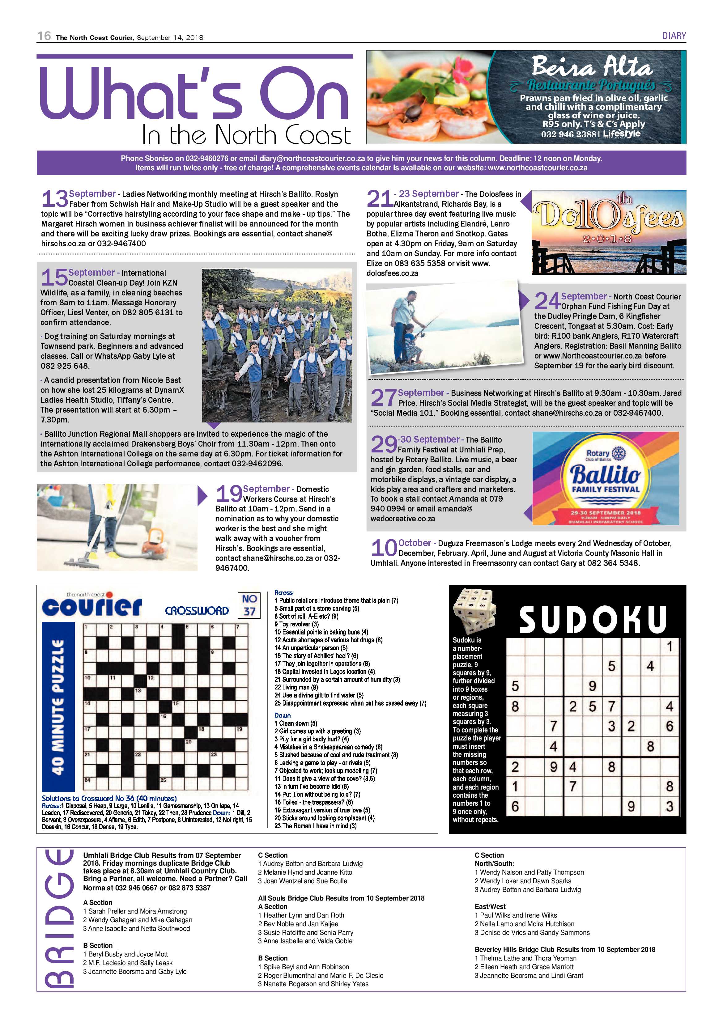 The North Coast Courier – 14 September 2018 page 16