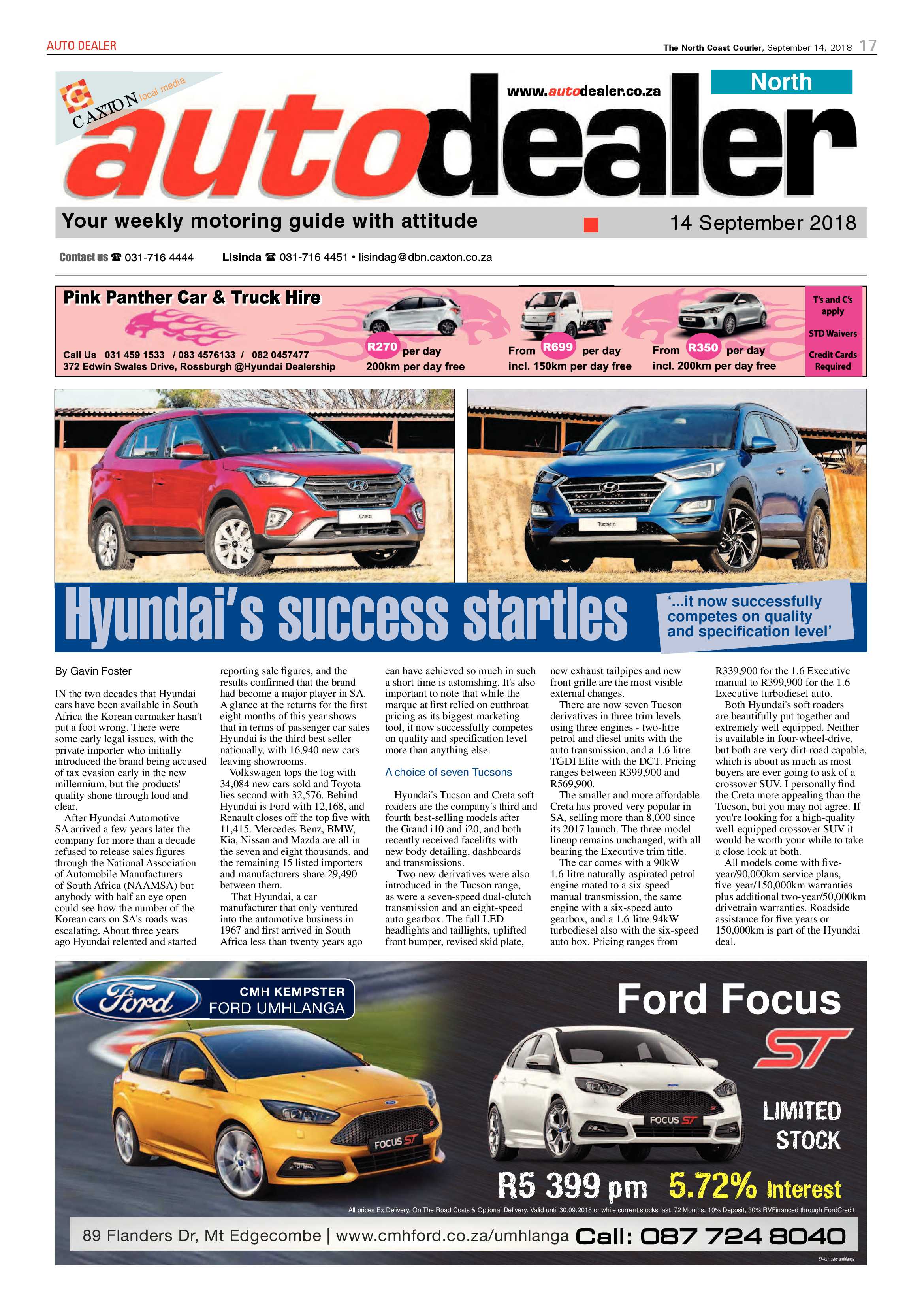The North Coast Courier – 14 September 2018 page 17