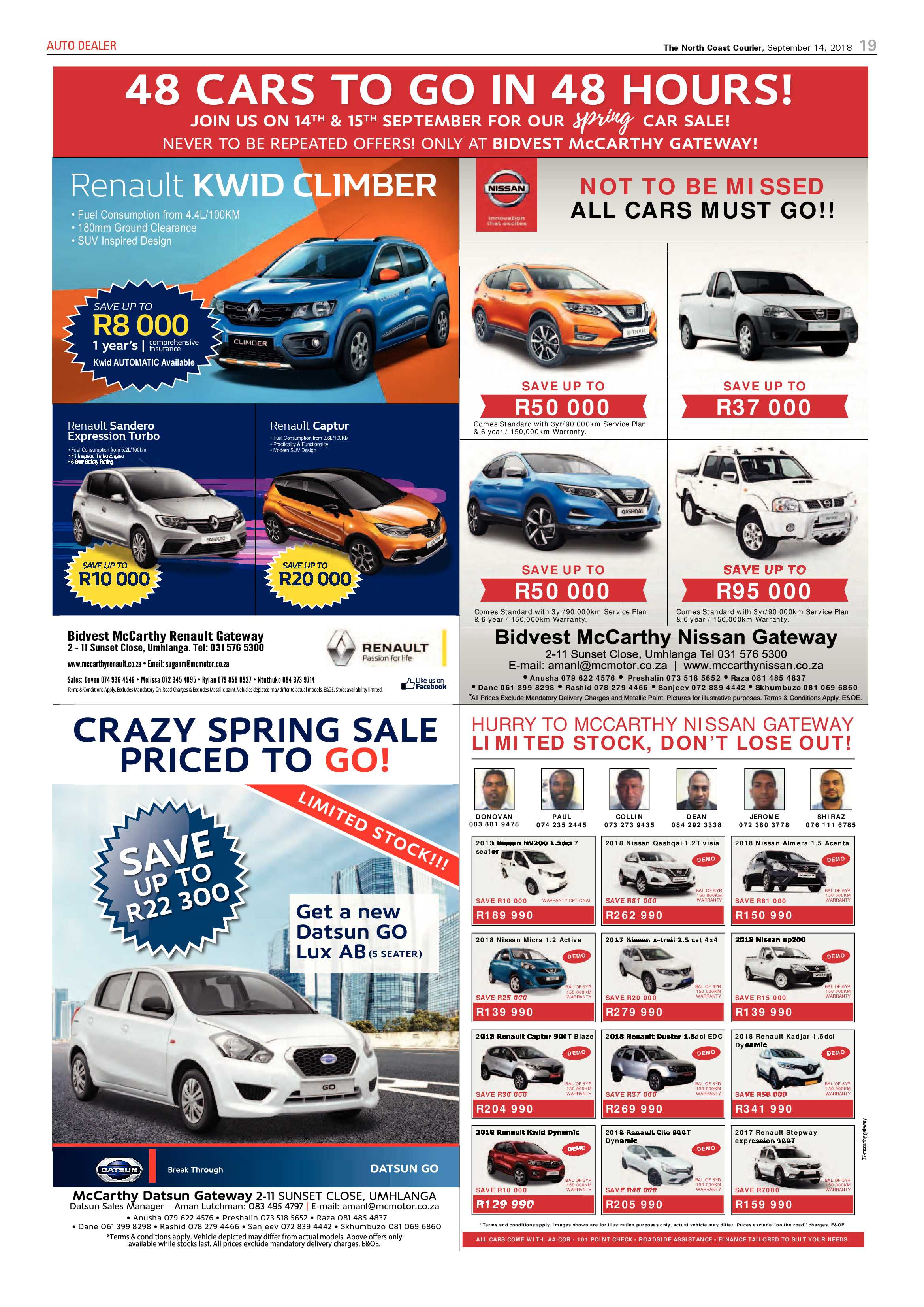 The North Coast Courier – 14 September 2018 page 19