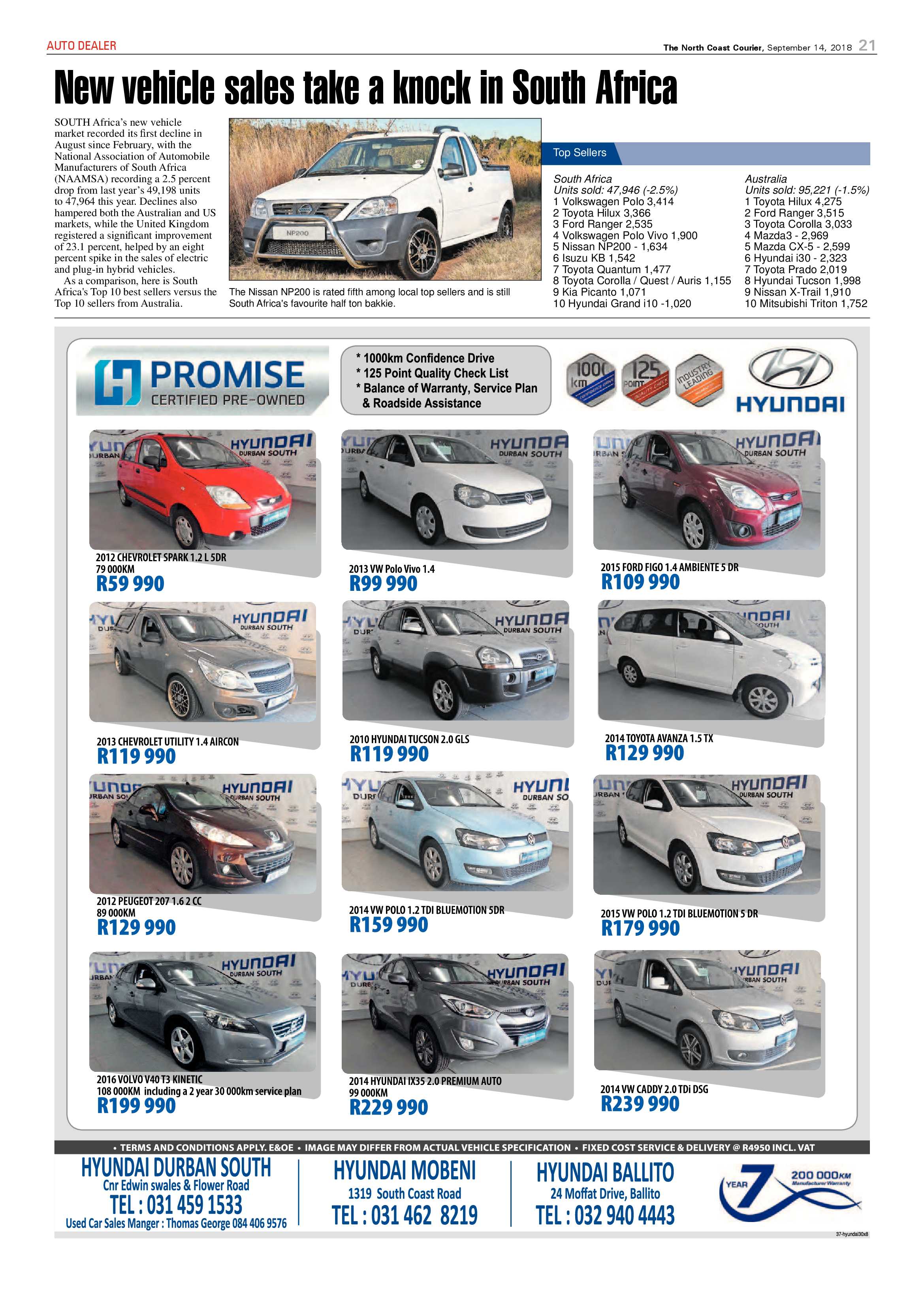 The North Coast Courier – 14 September 2018 page 21