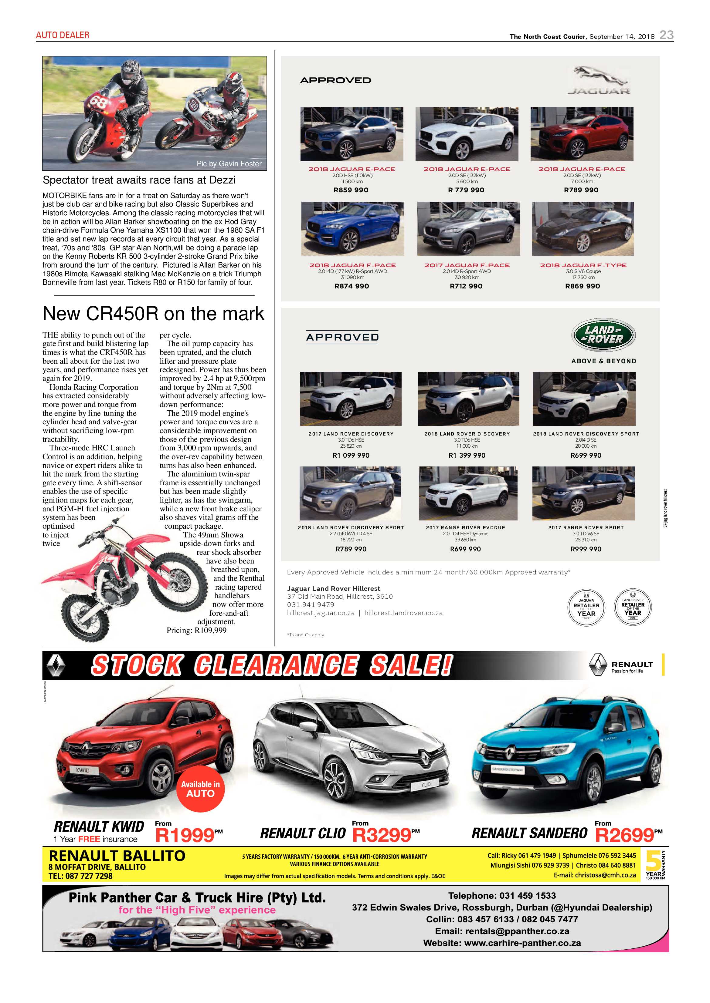 The North Coast Courier – 14 September 2018 page 23