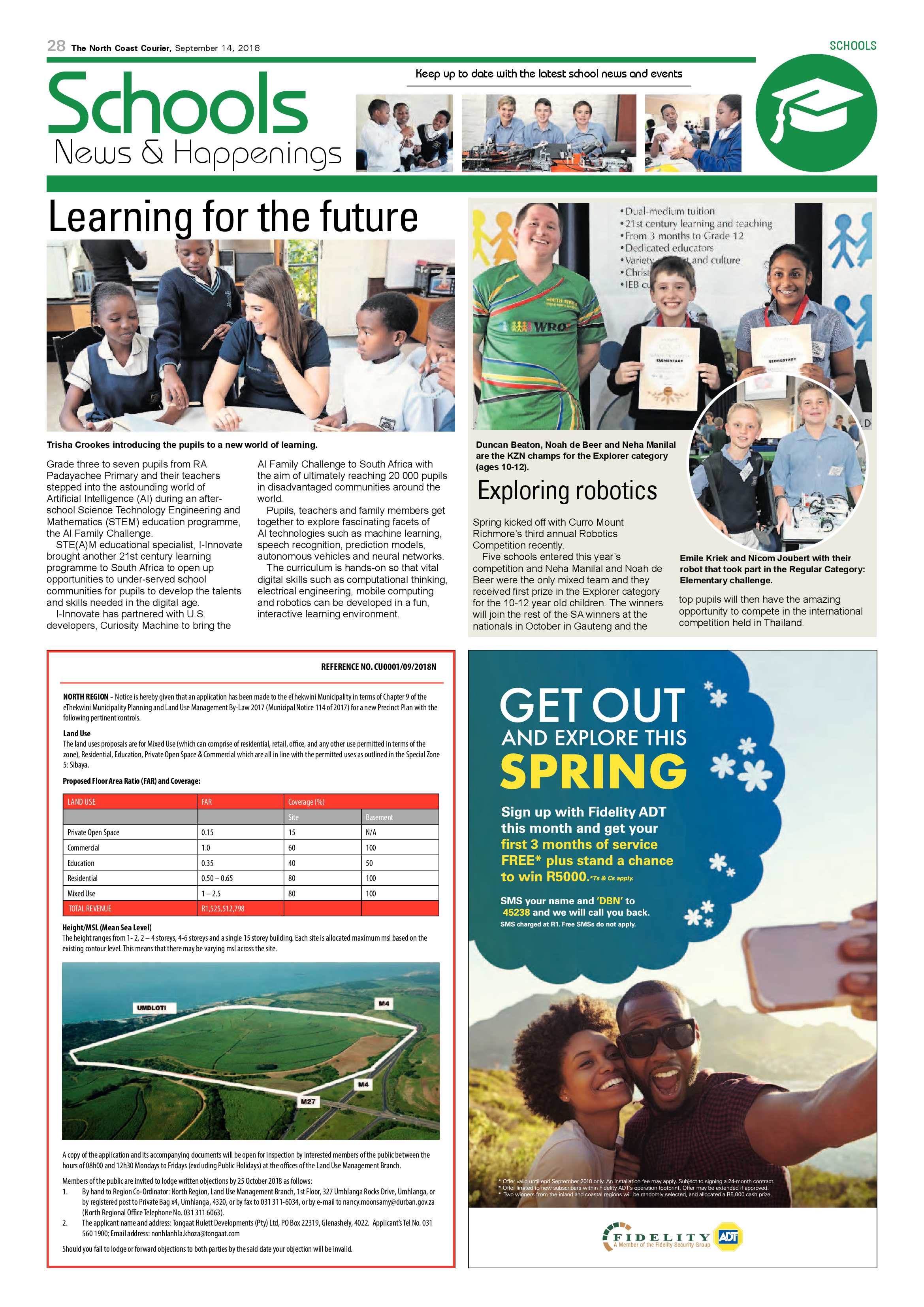The North Coast Courier – 14 September 2018 page 28