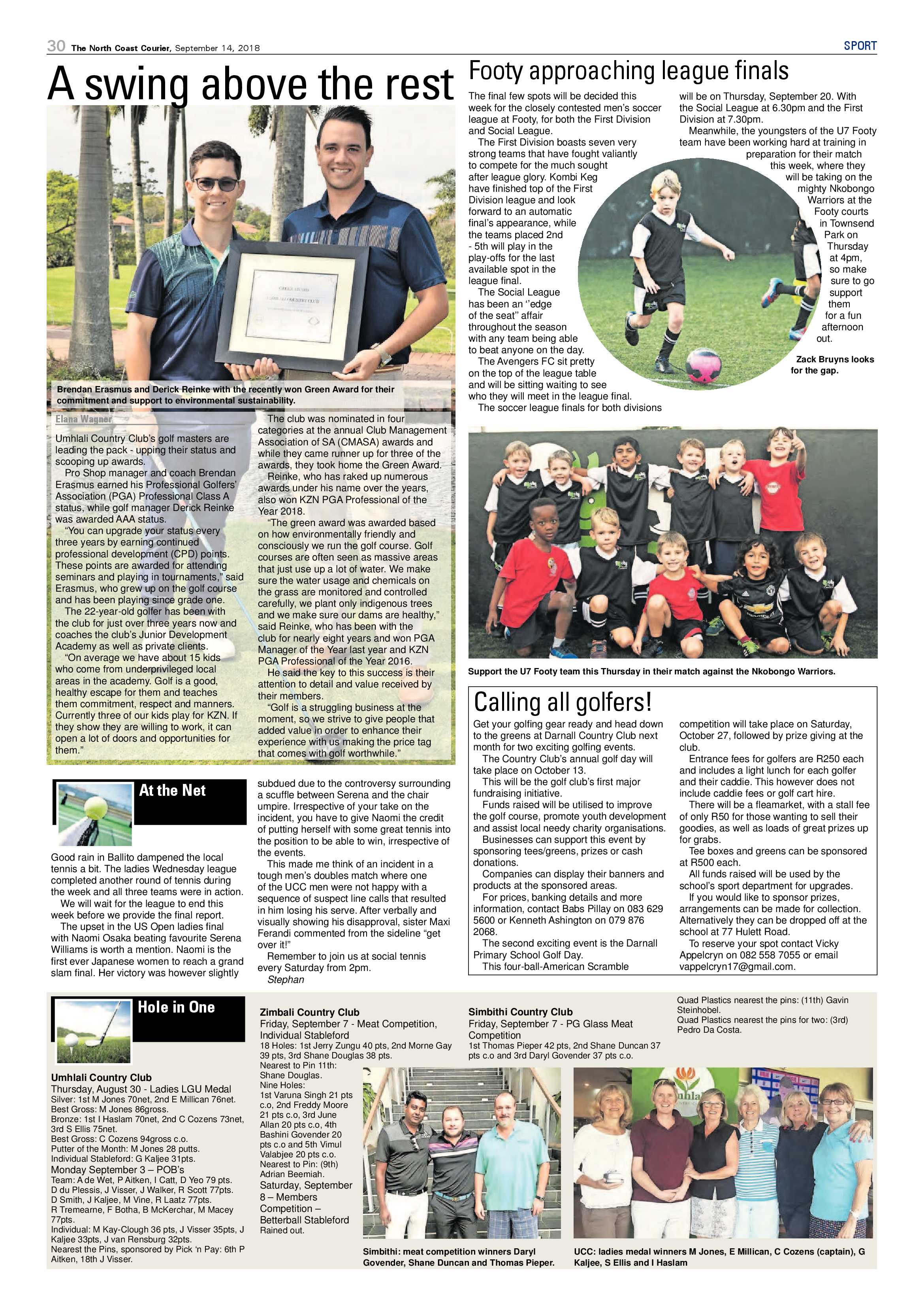 The North Coast Courier – 14 September 2018 page 30