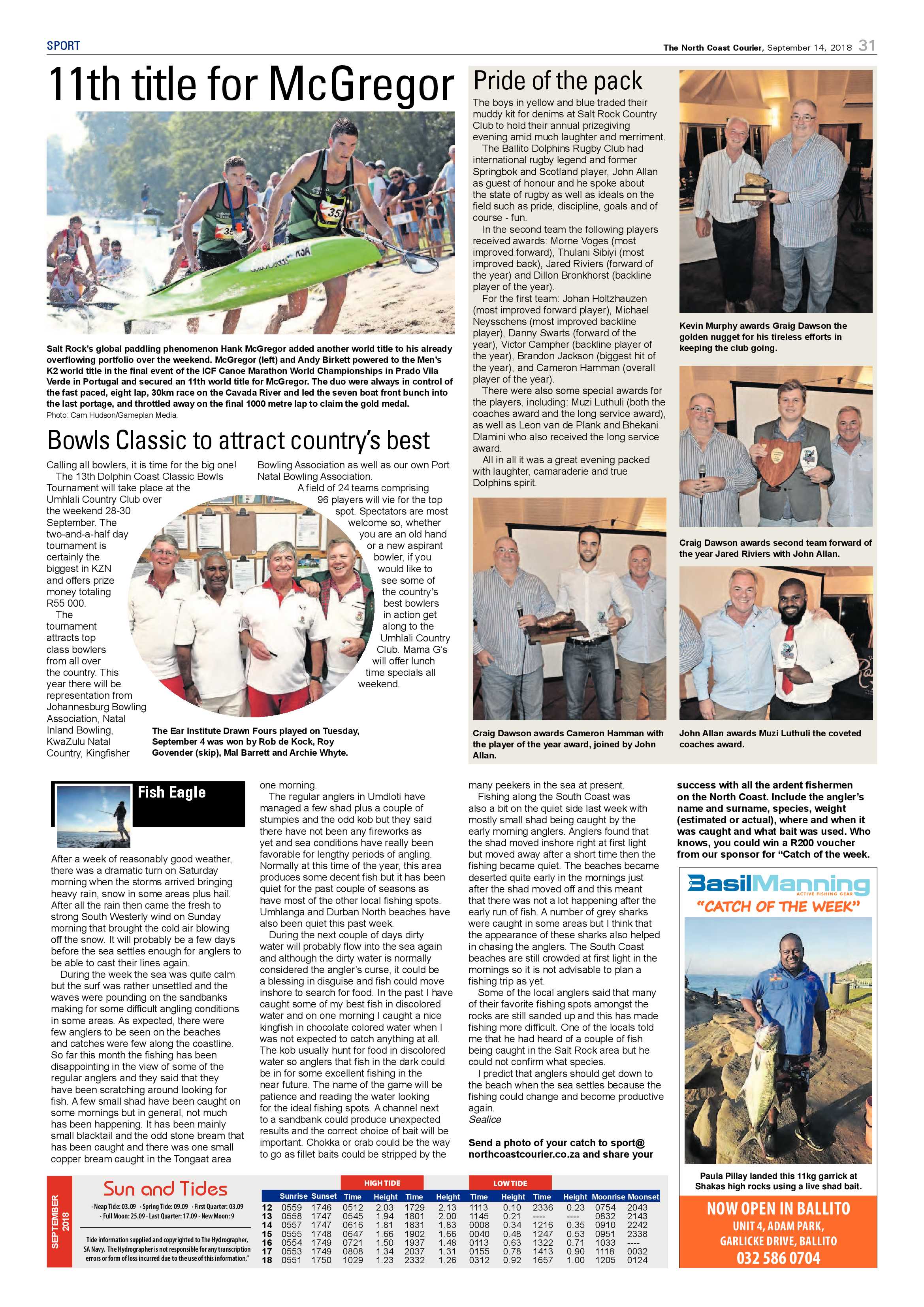 The North Coast Courier – 14 September 2018 page 31