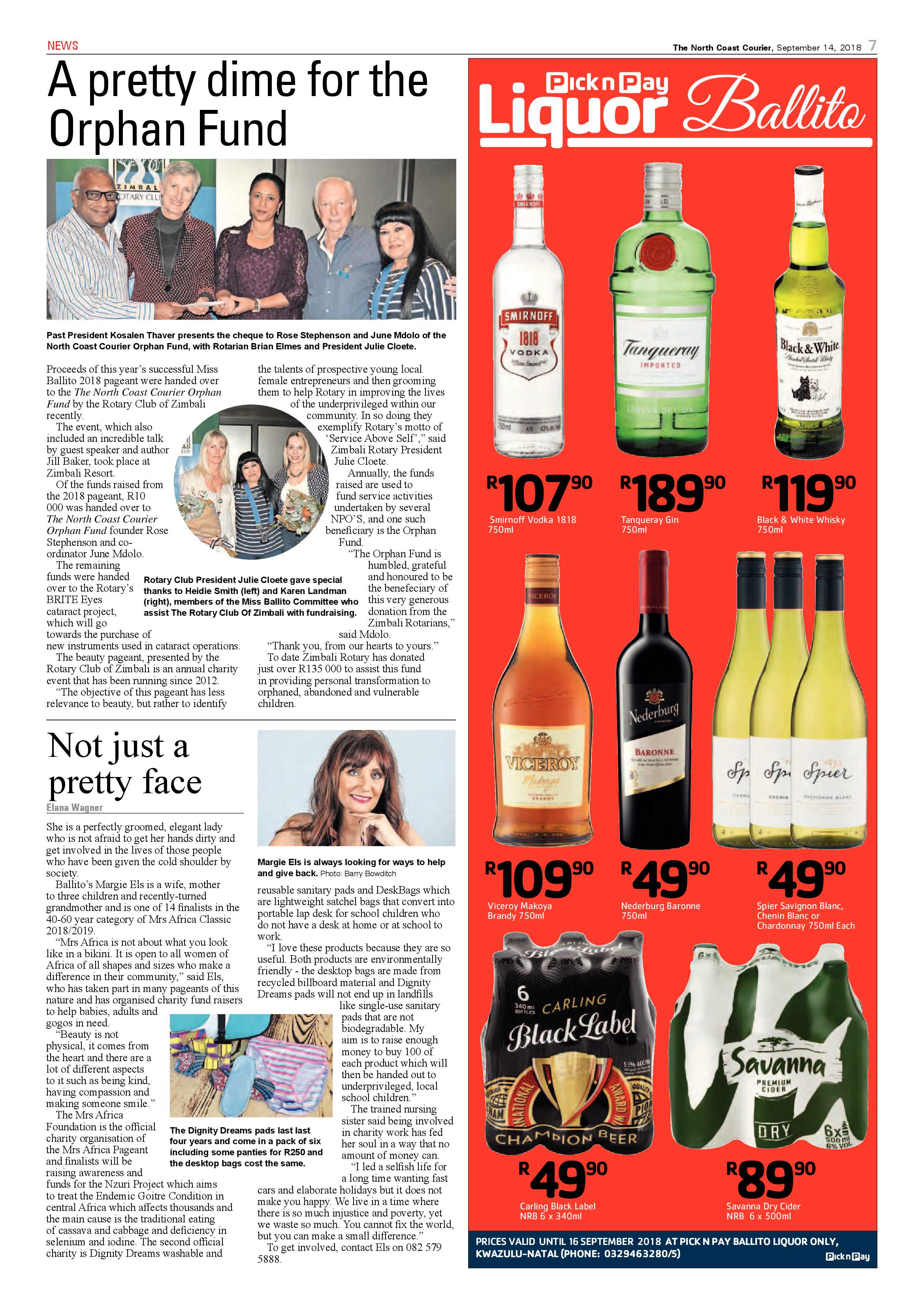 The North Coast Courier – 14 September 2018 page 7