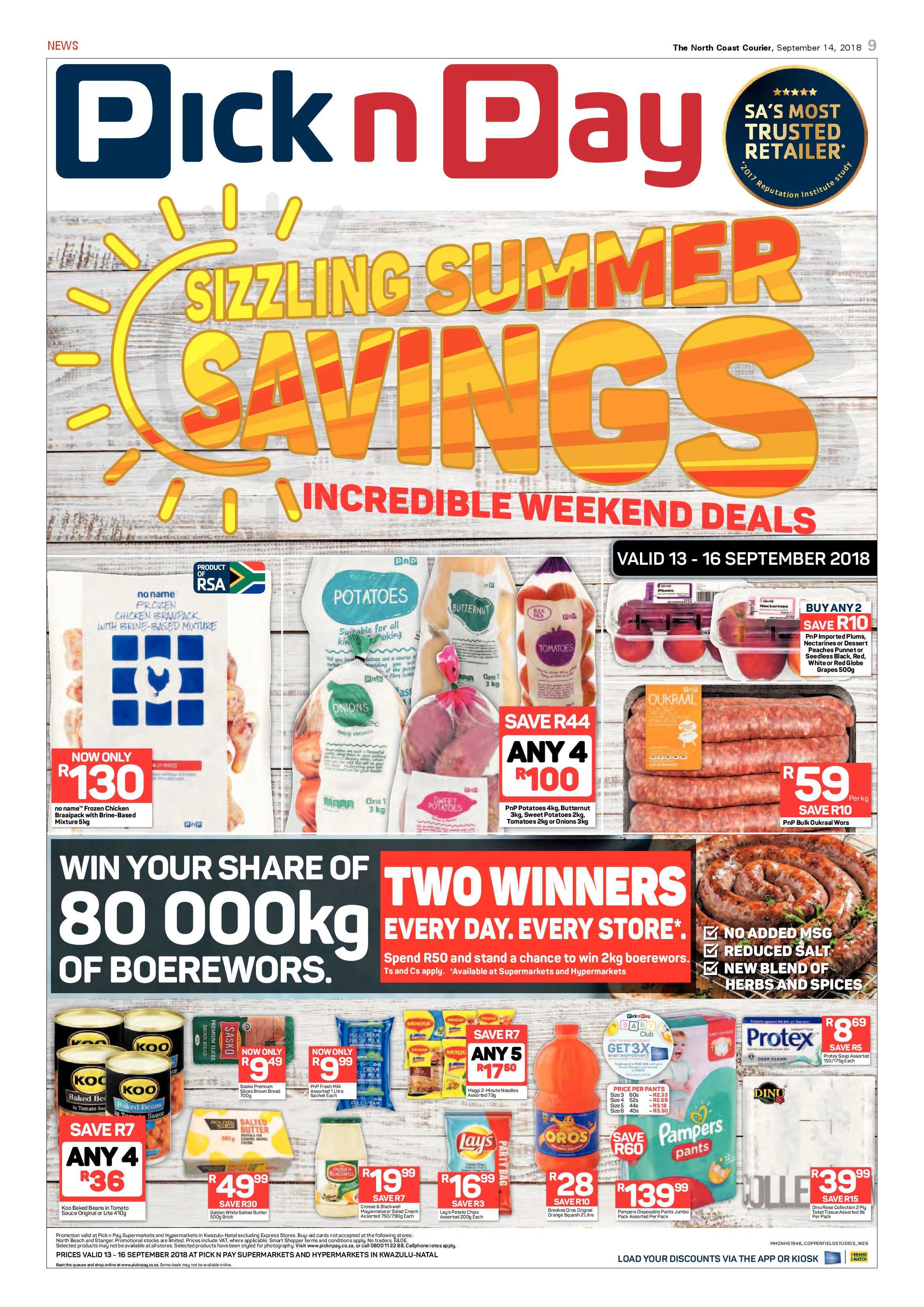 The North Coast Courier – 14 September 2018 page 9