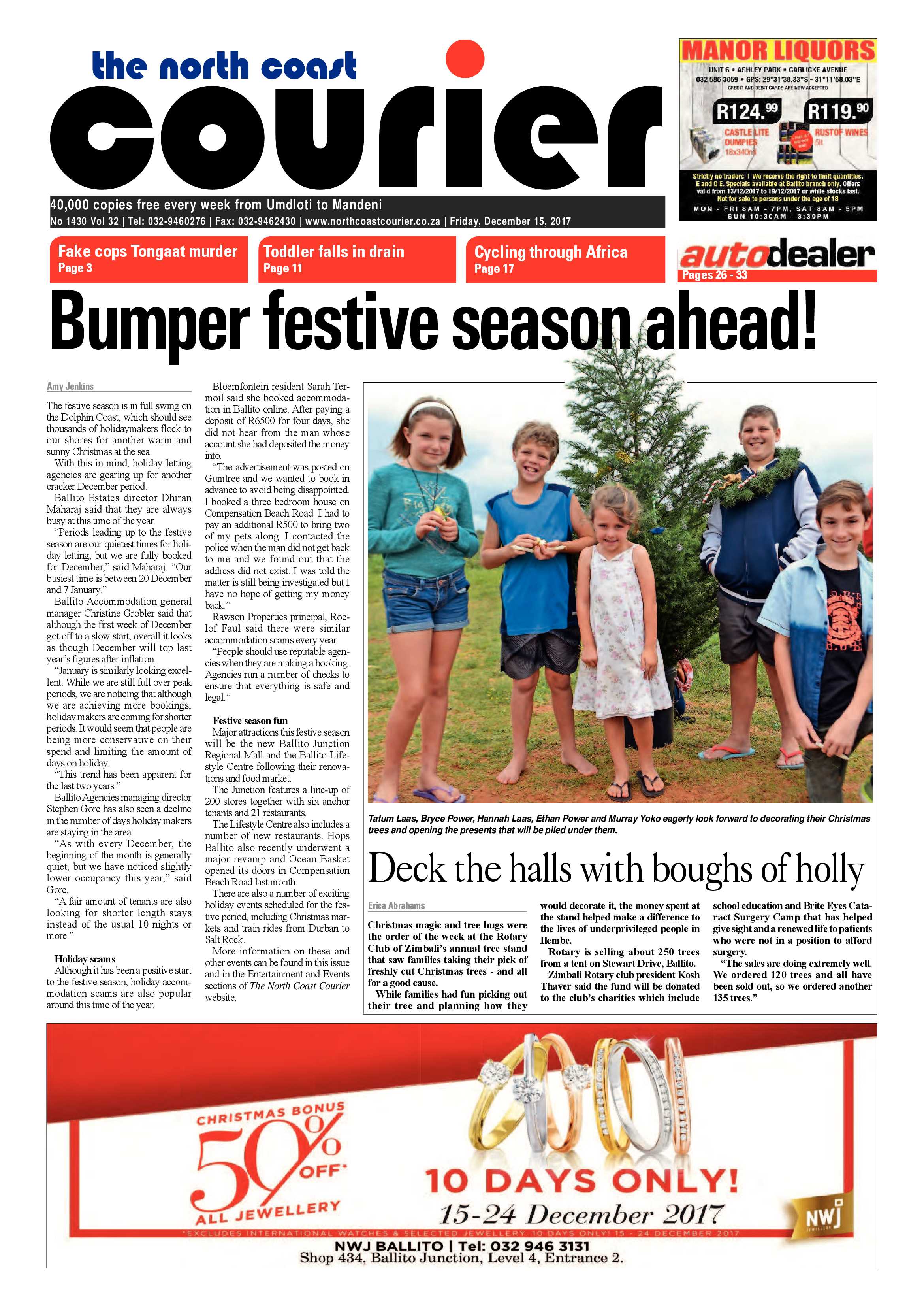 The North Coast Courier – 15 December 2017 page 1
