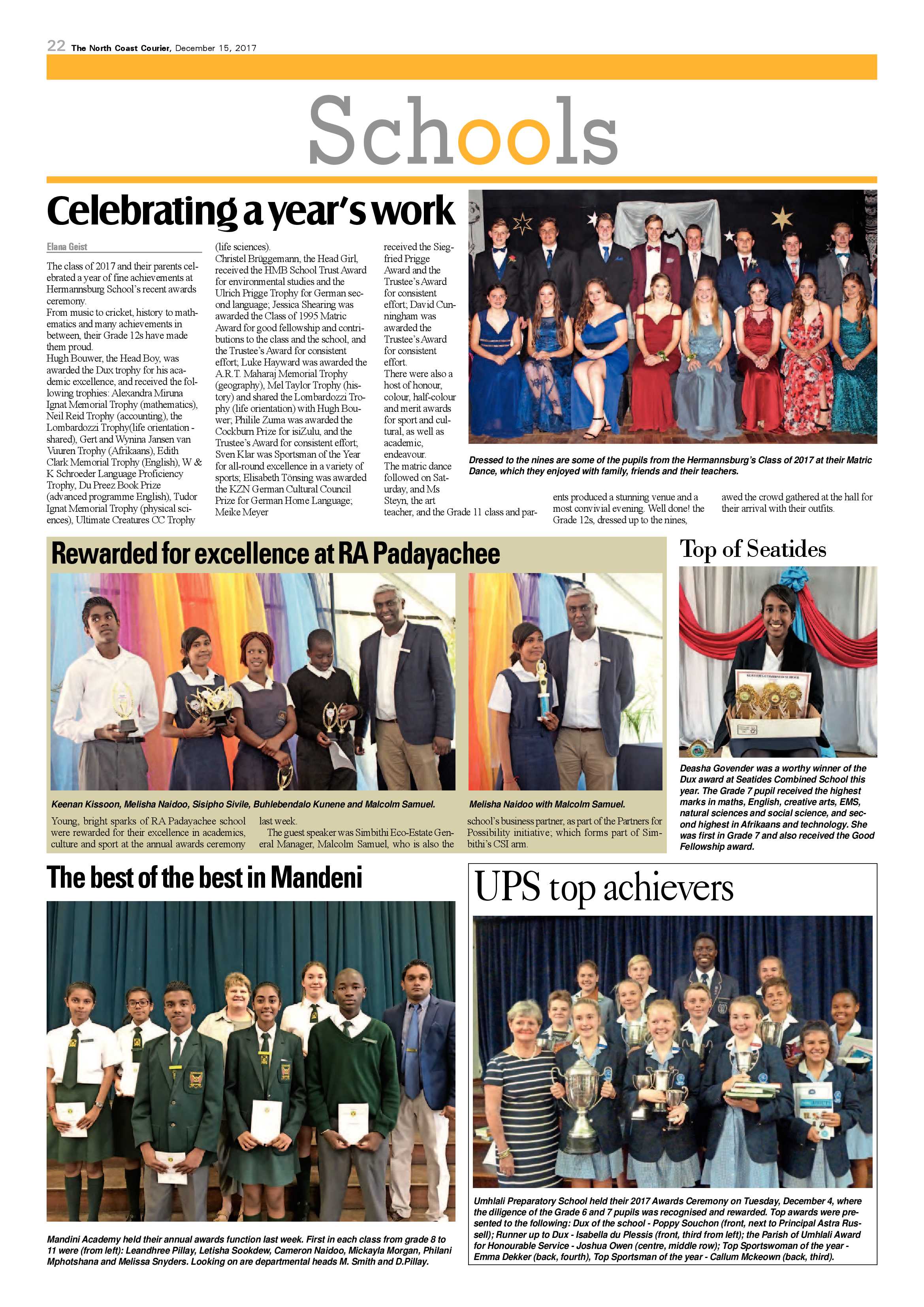 The North Coast Courier – 15 December 2017 page 22