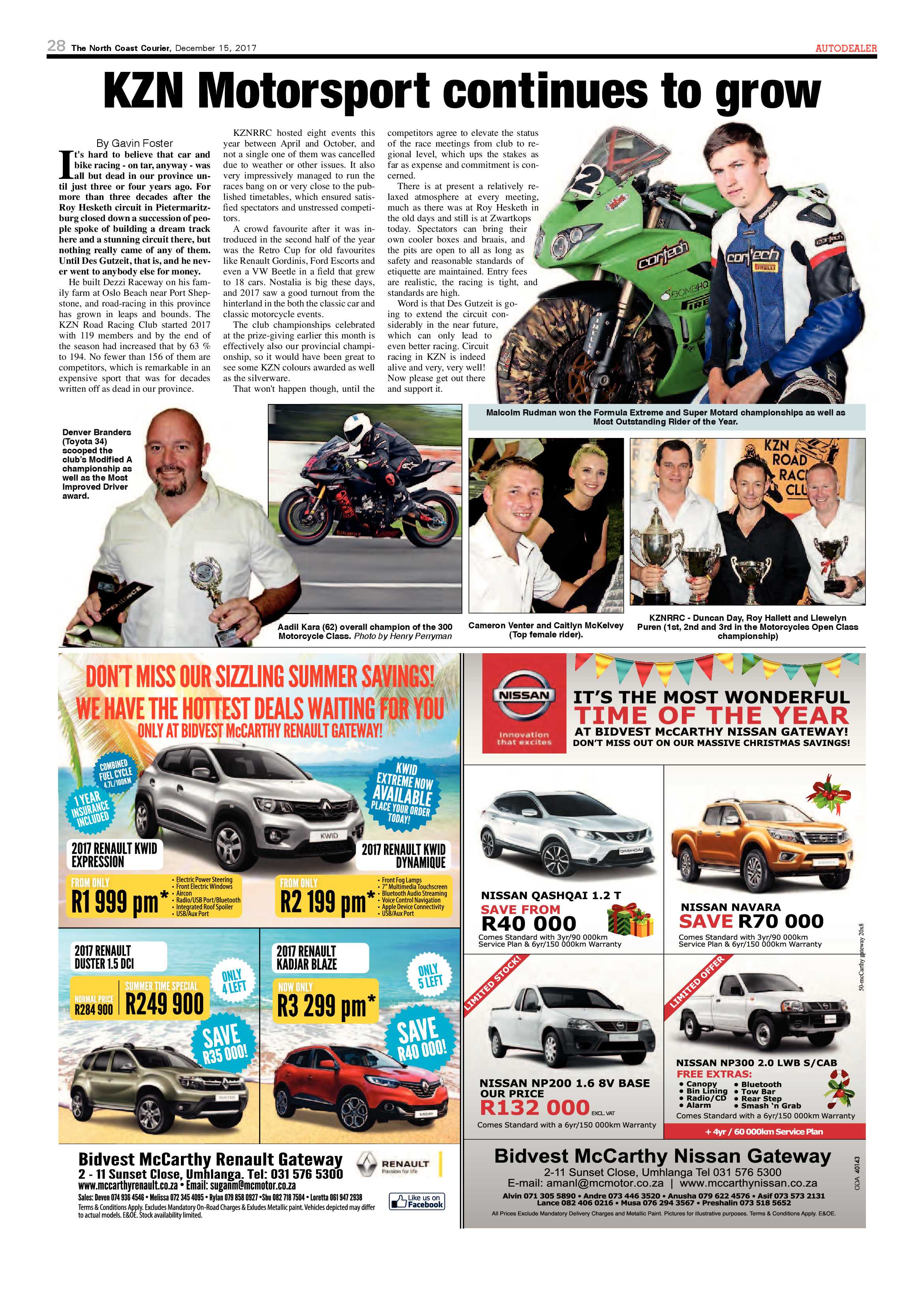 The North Coast Courier – 15 December 2017 page 28