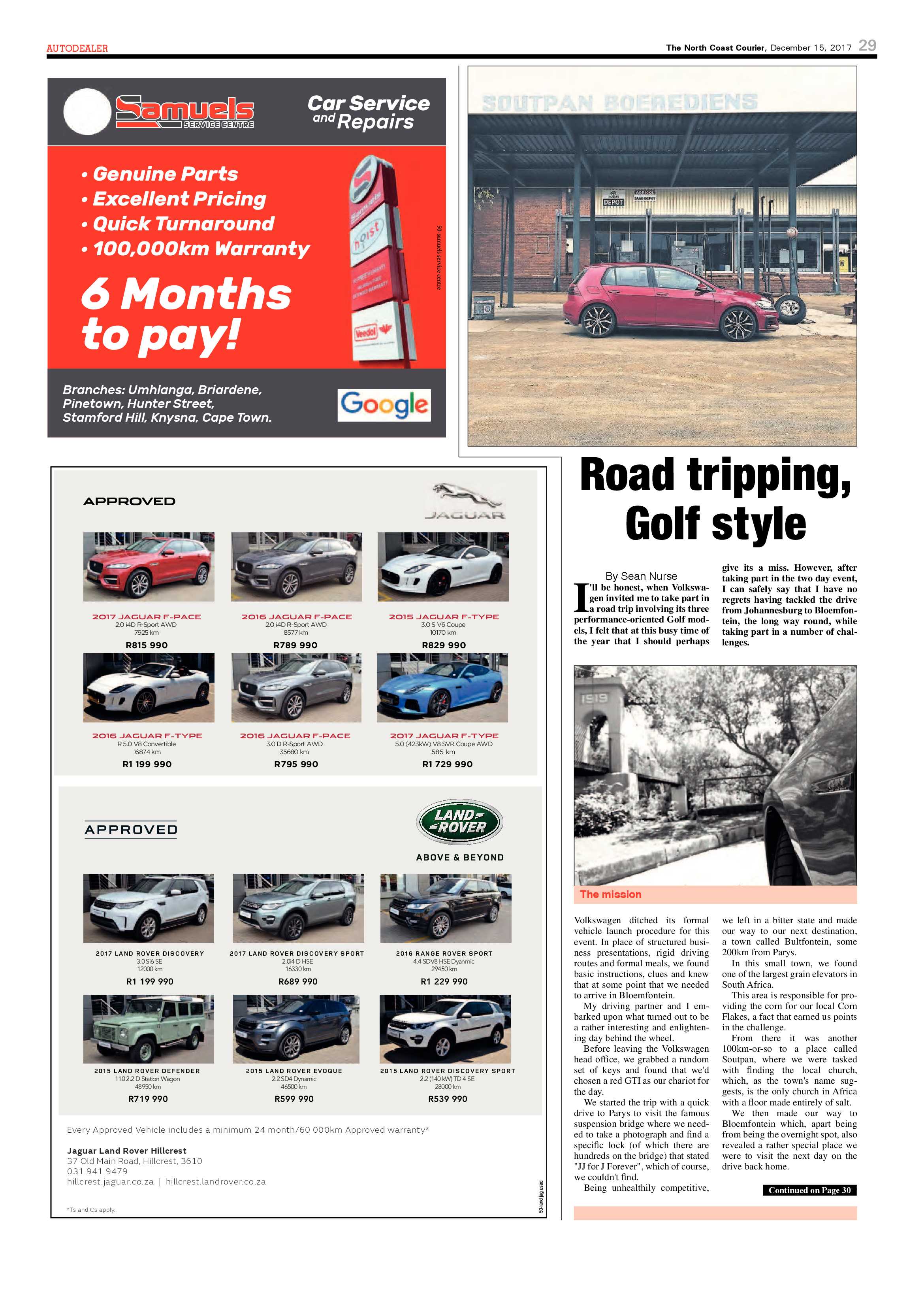 The North Coast Courier – 15 December 2017 page 29
