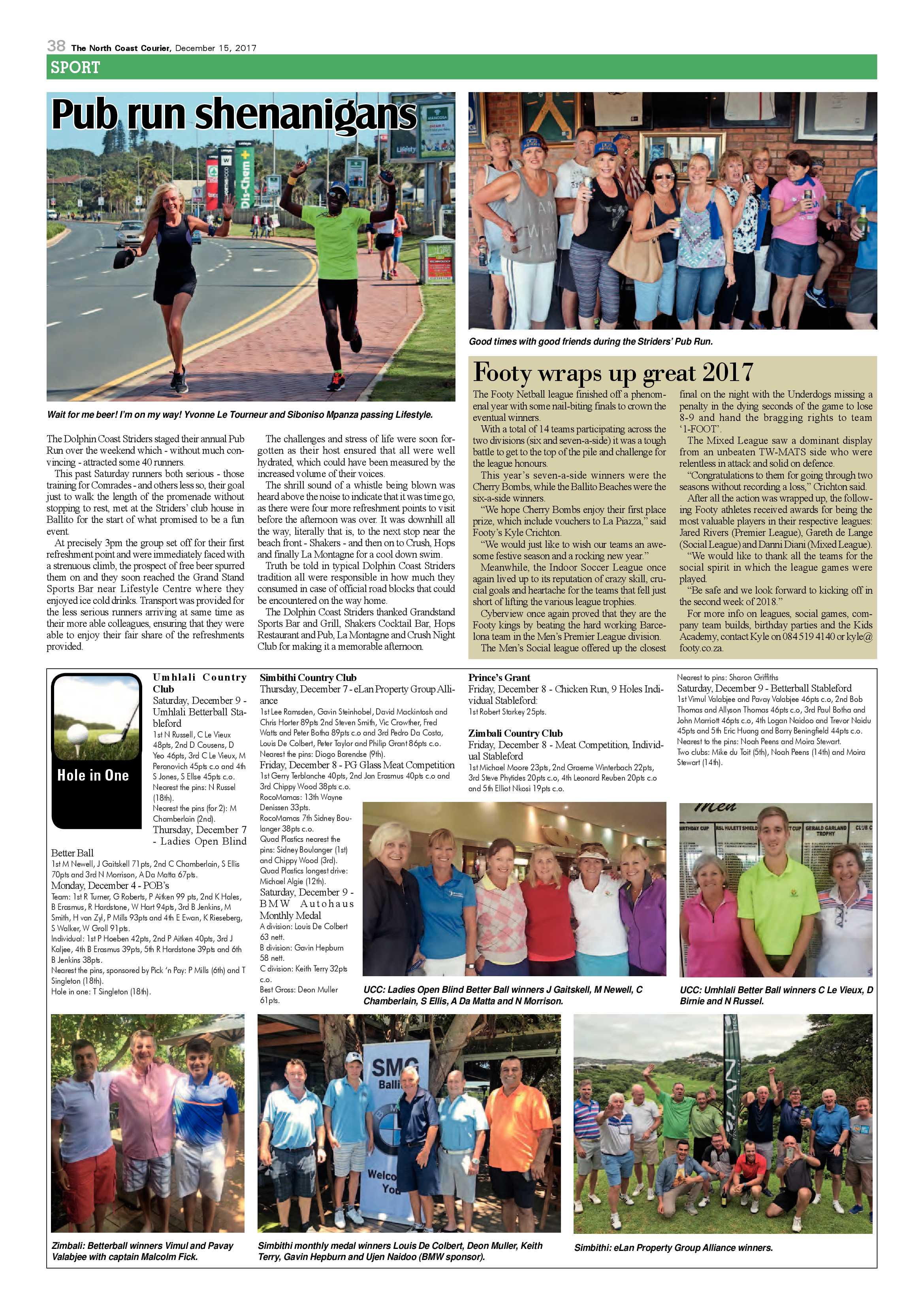 The North Coast Courier – 15 December 2017 page 38