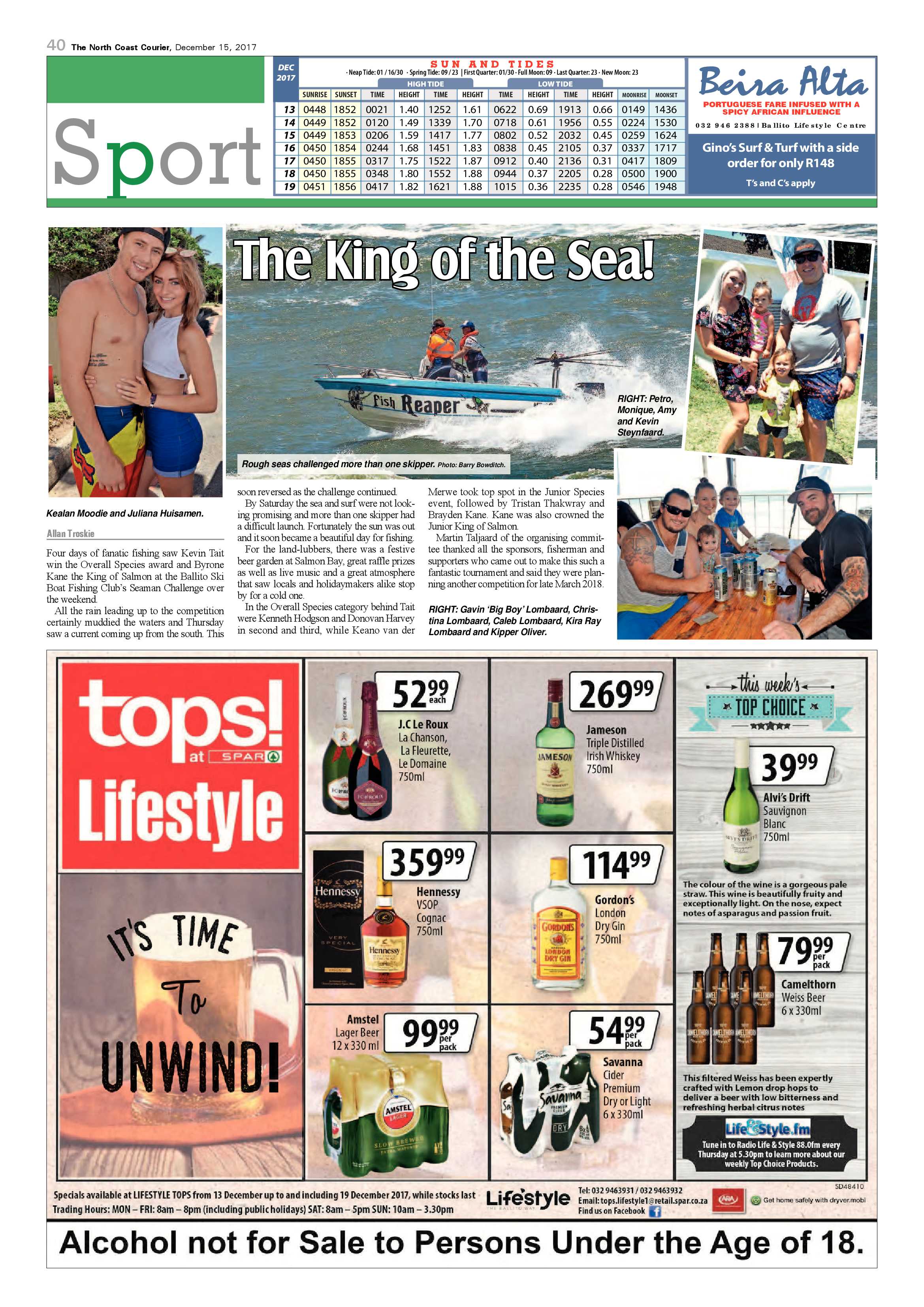The North Coast Courier – 15 December 2017 page 40