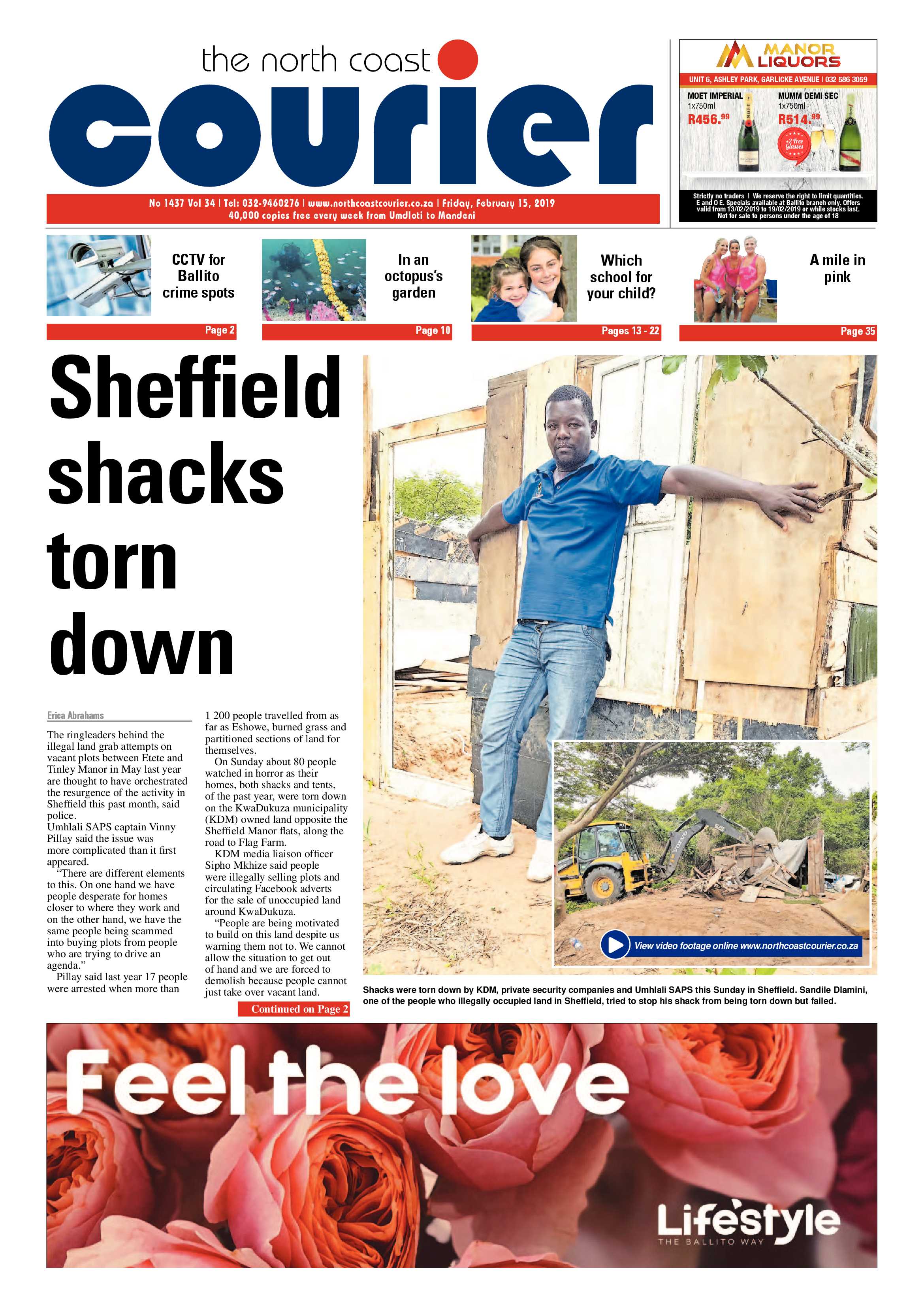 The North Coast Courier – 15 February 2019 page 1