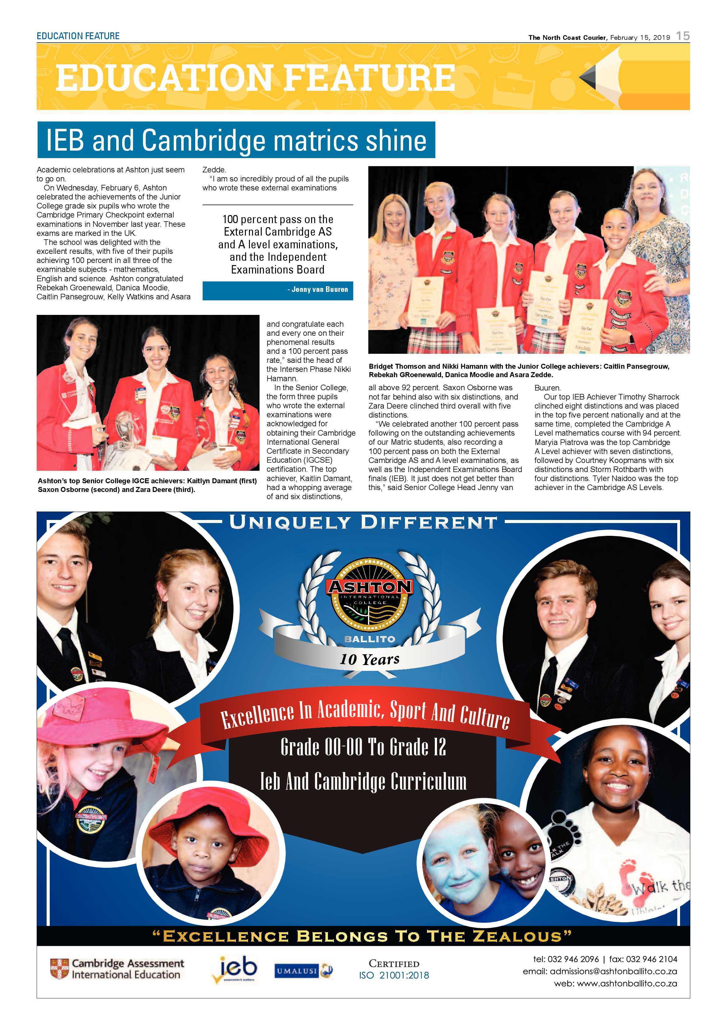 The North Coast Courier – 15 February 2019 page 15