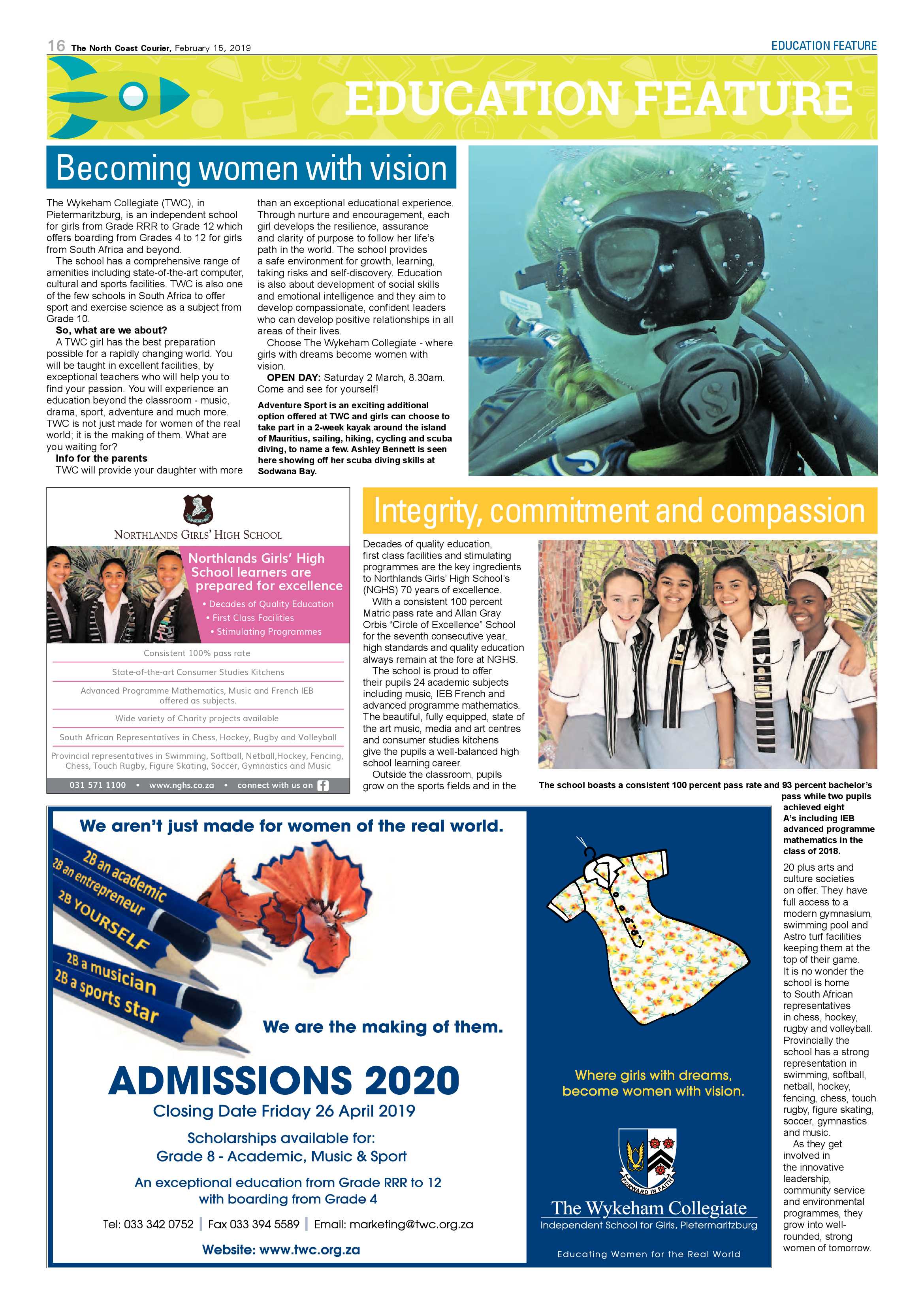 The North Coast Courier – 15 February 2019 page 16