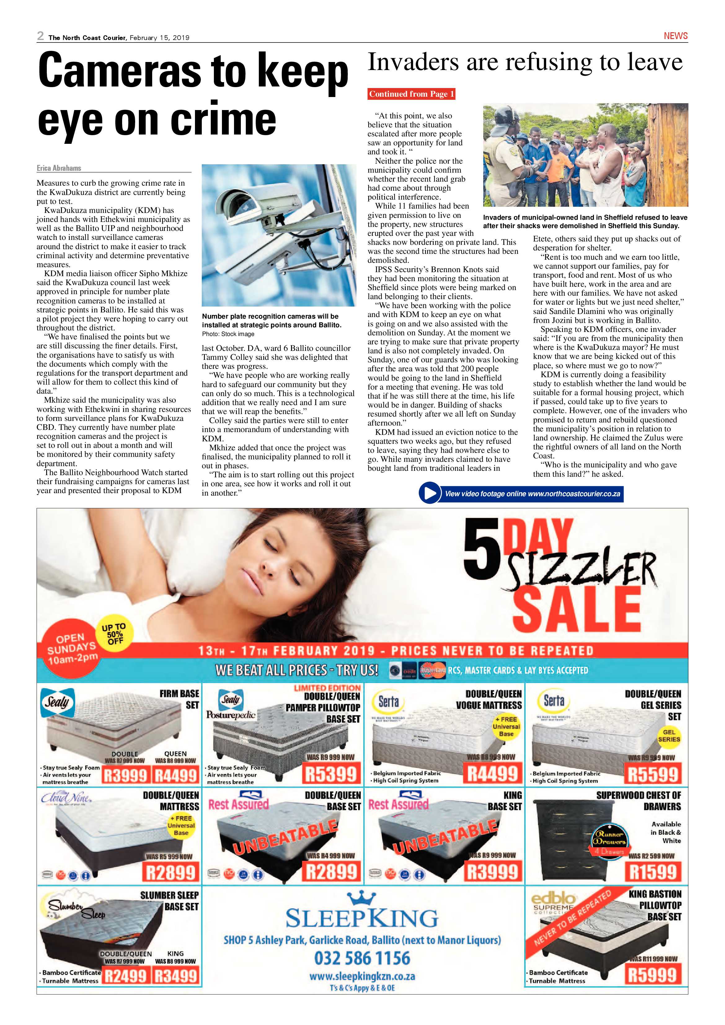 The North Coast Courier – 15 February 2019 page 2