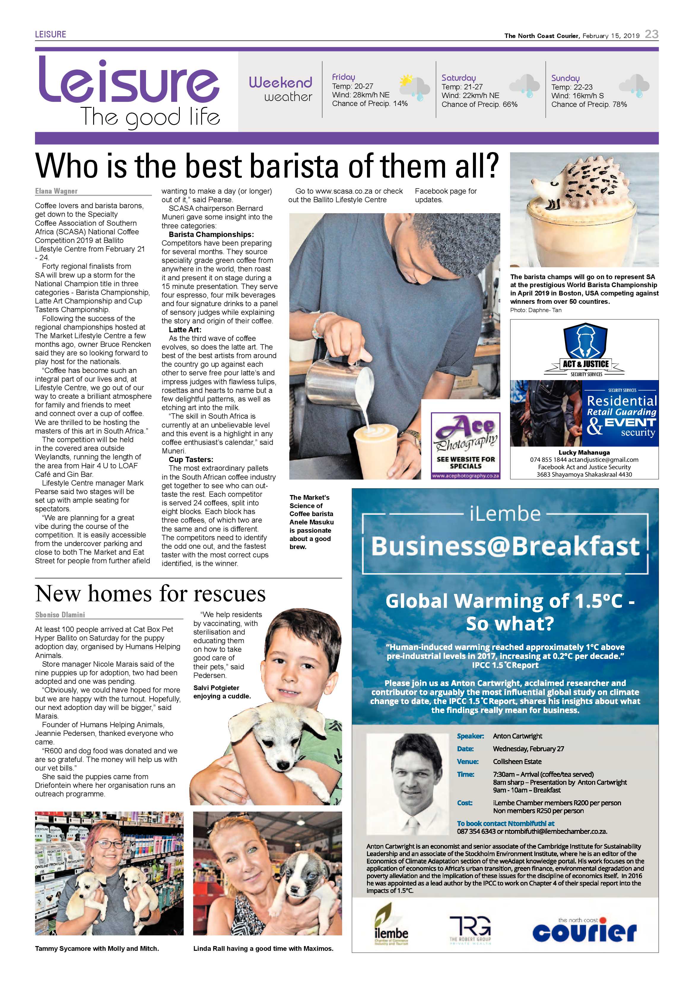 The North Coast Courier – 15 February 2019 page 23