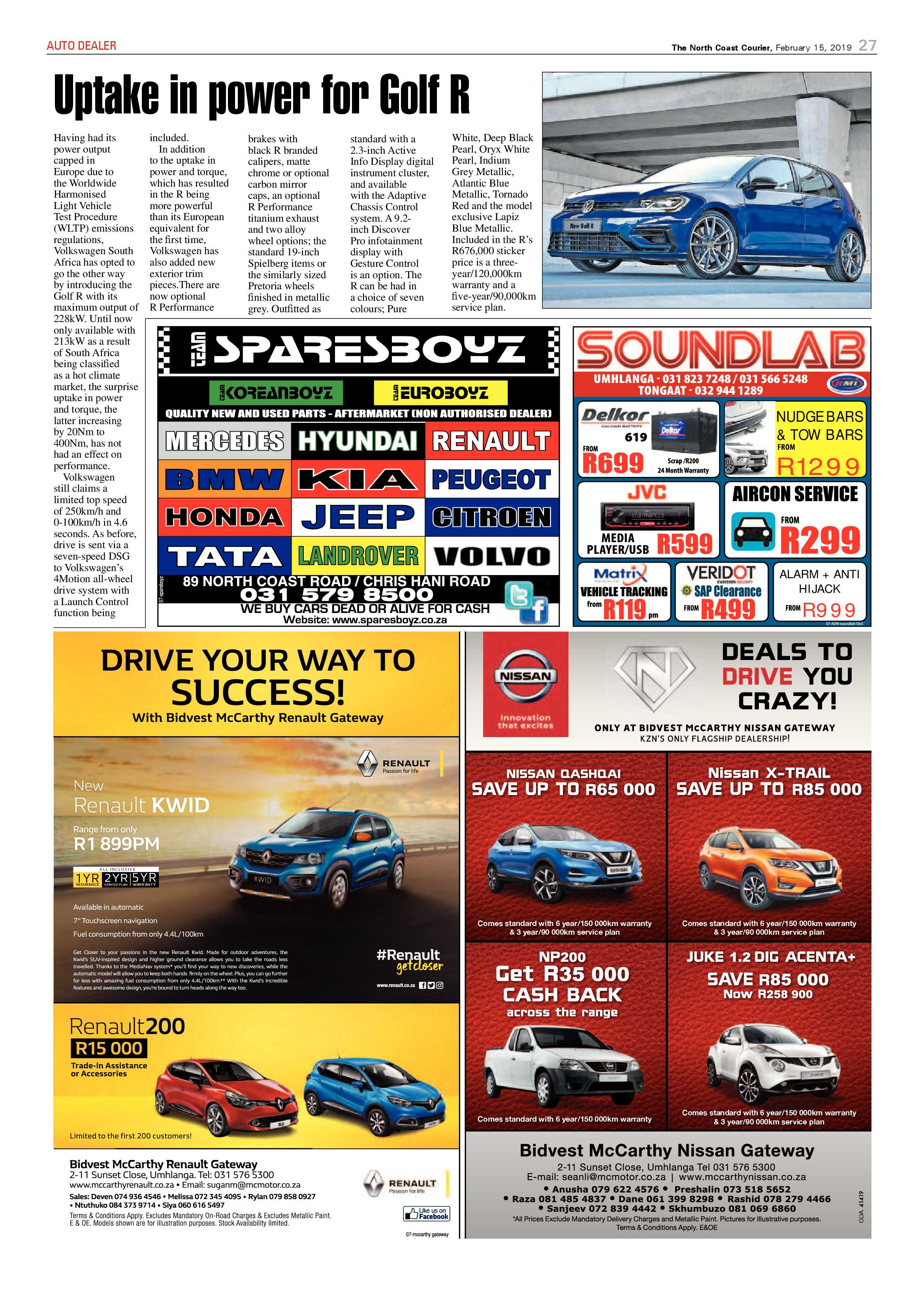 The North Coast Courier – 15 February 2019 page 27