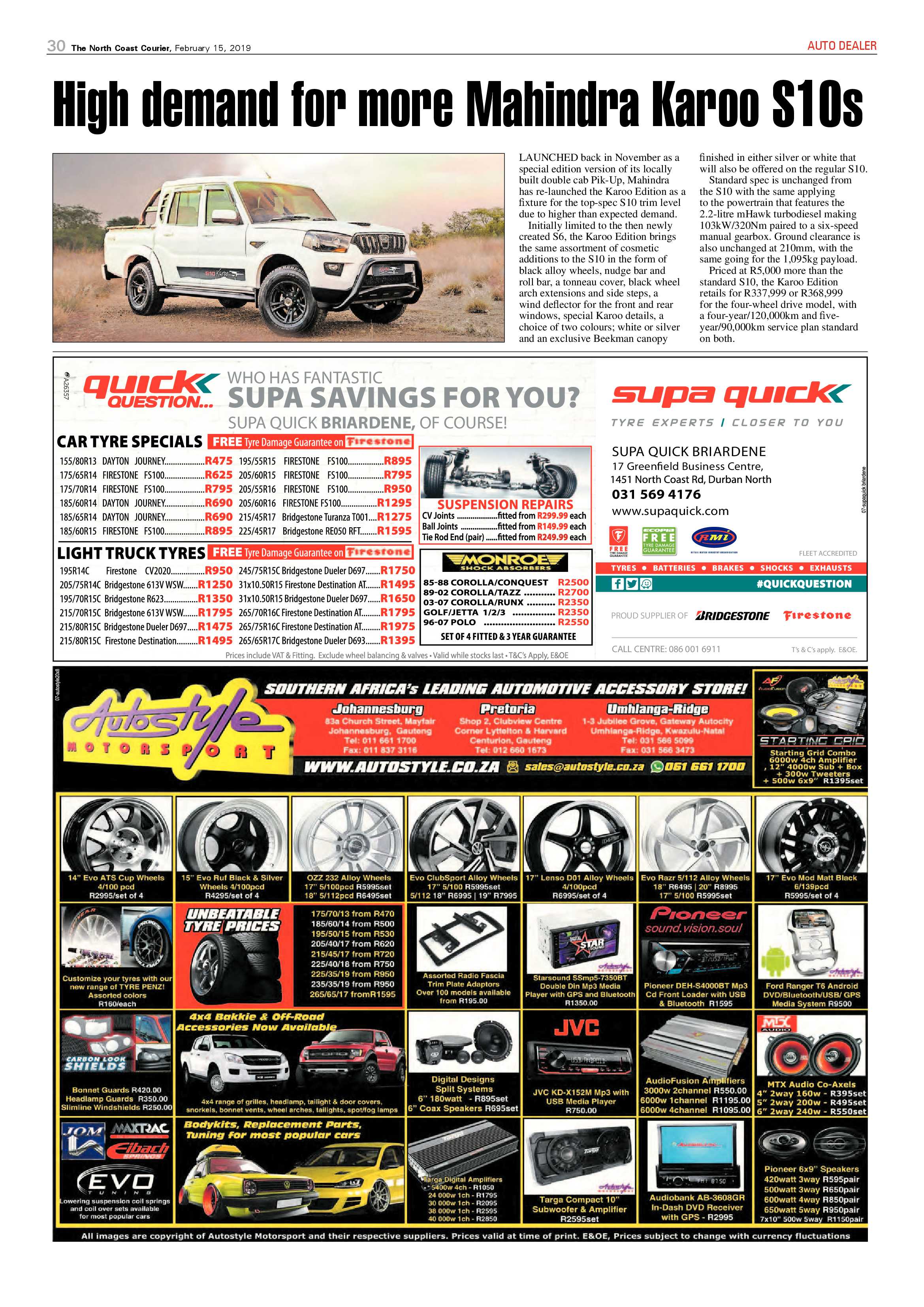 The North Coast Courier – 15 February 2019 page 30