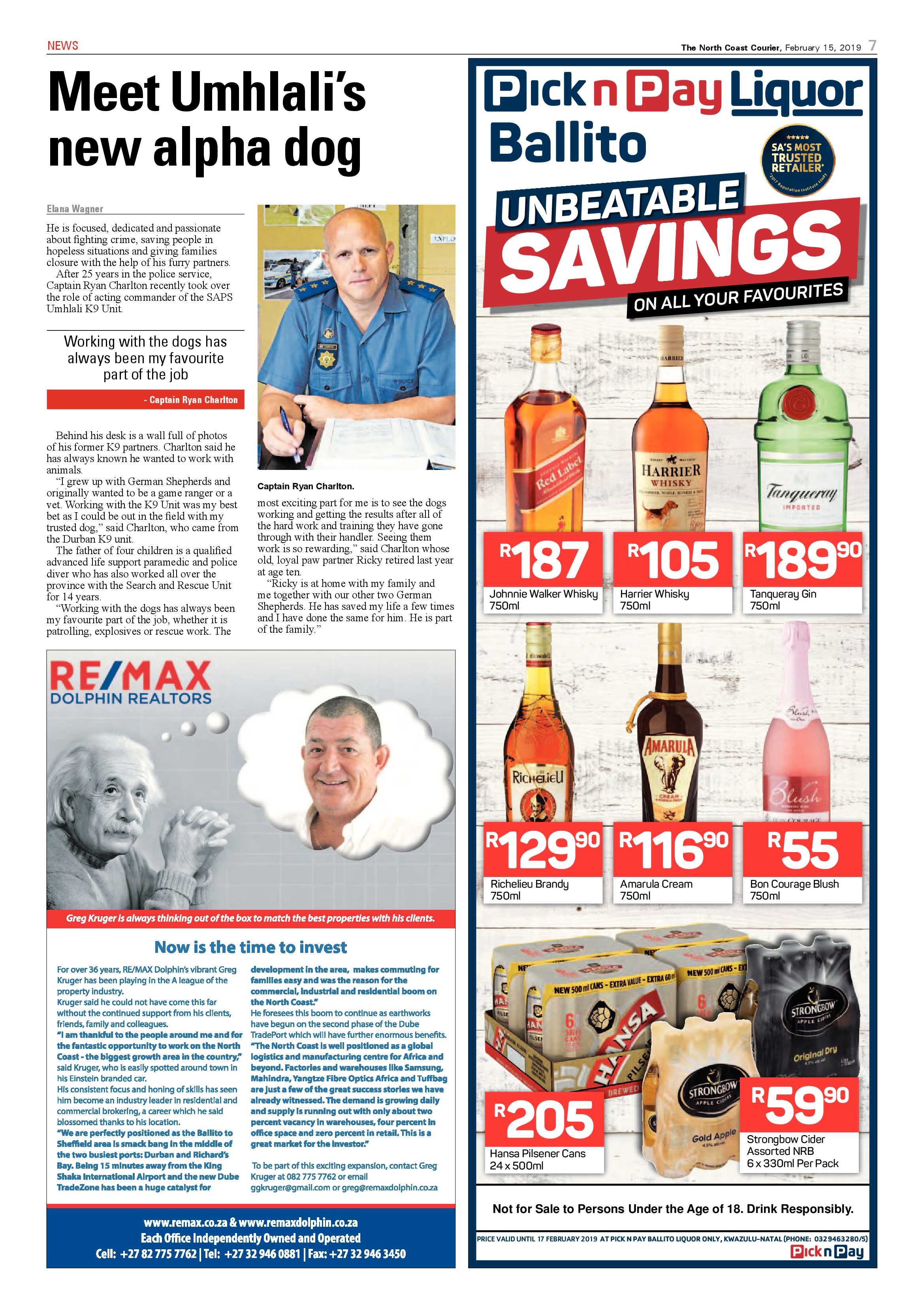 The North Coast Courier – 15 February 2019 page 7