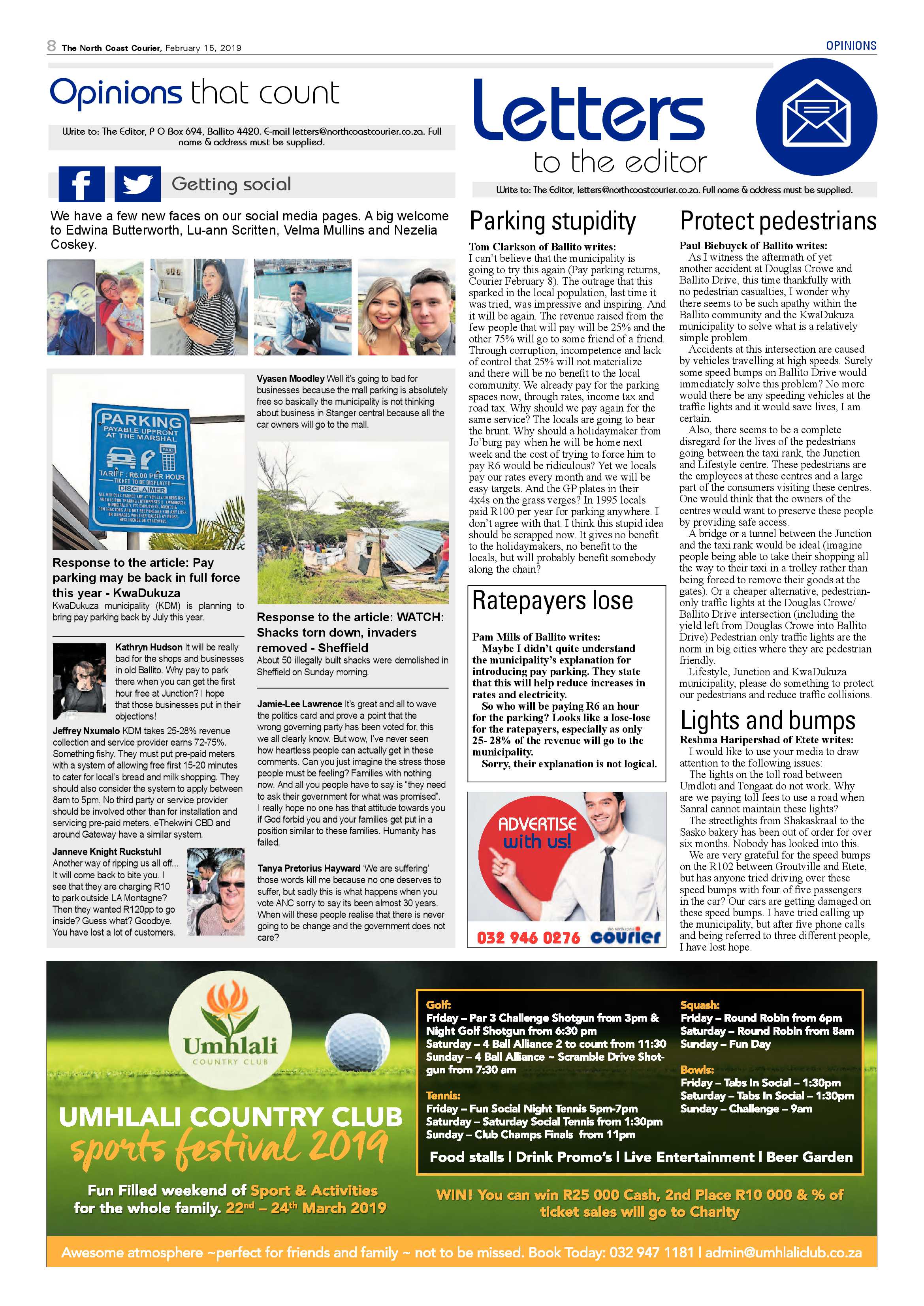 The North Coast Courier – 15 February 2019 page 8