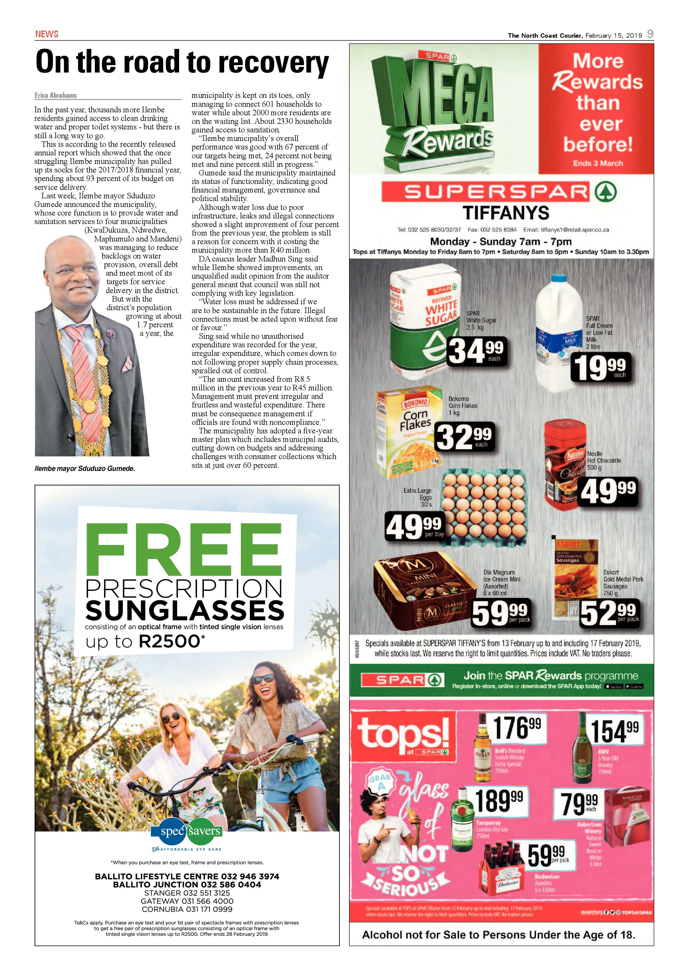 The North Coast Courier – 15 February 2019 page 9