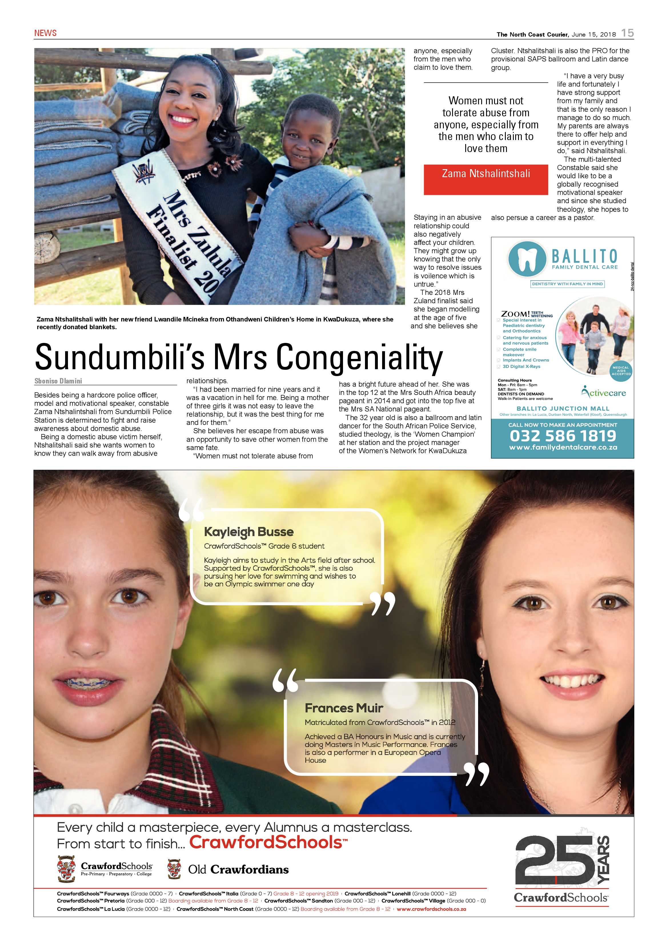 The North Coast Courier – 15 June 2018 page 15