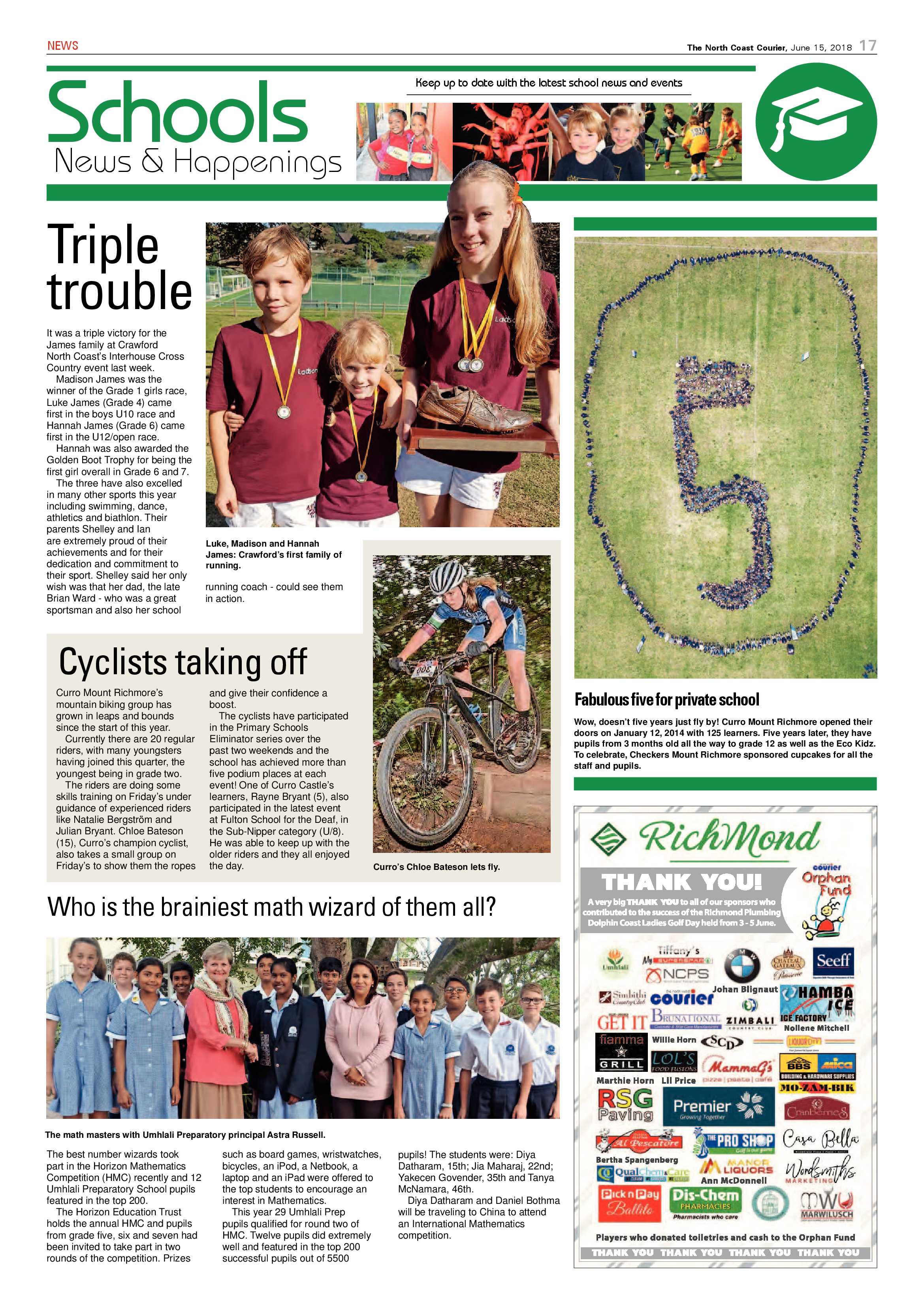 The North Coast Courier – 15 June 2018 page 17