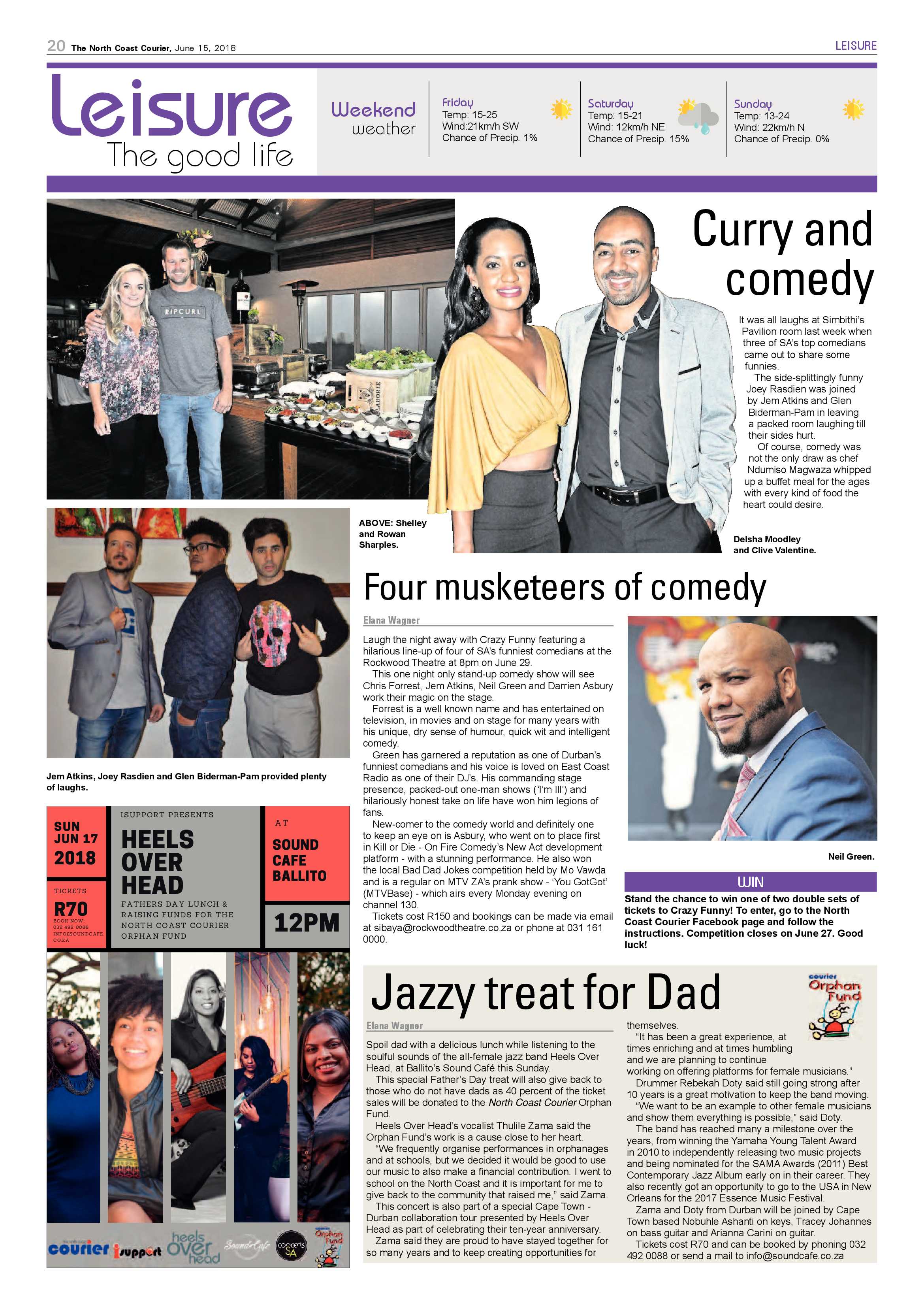 The North Coast Courier – 15 June 2018 page 20